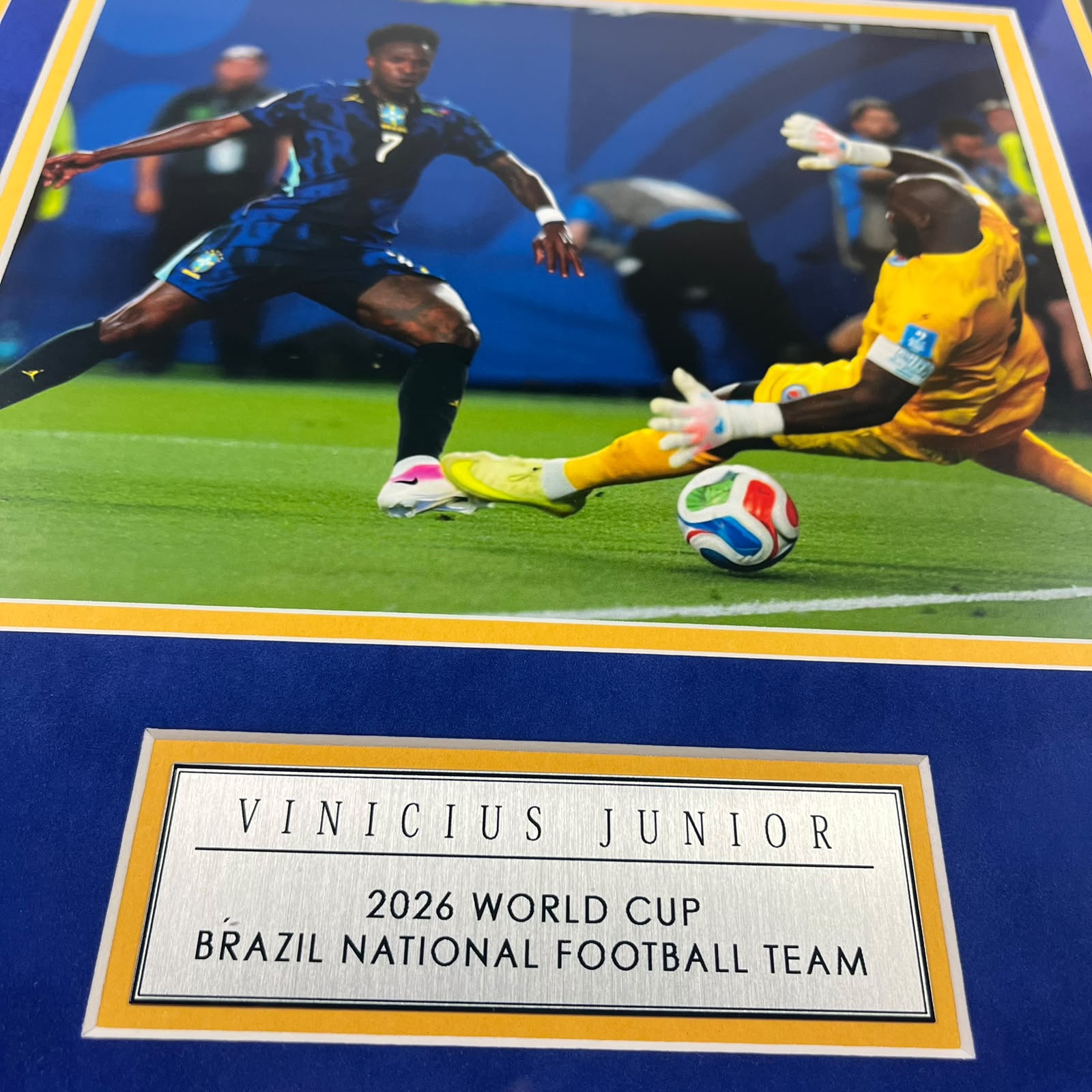 Vini Jr Signed Jersey Framed