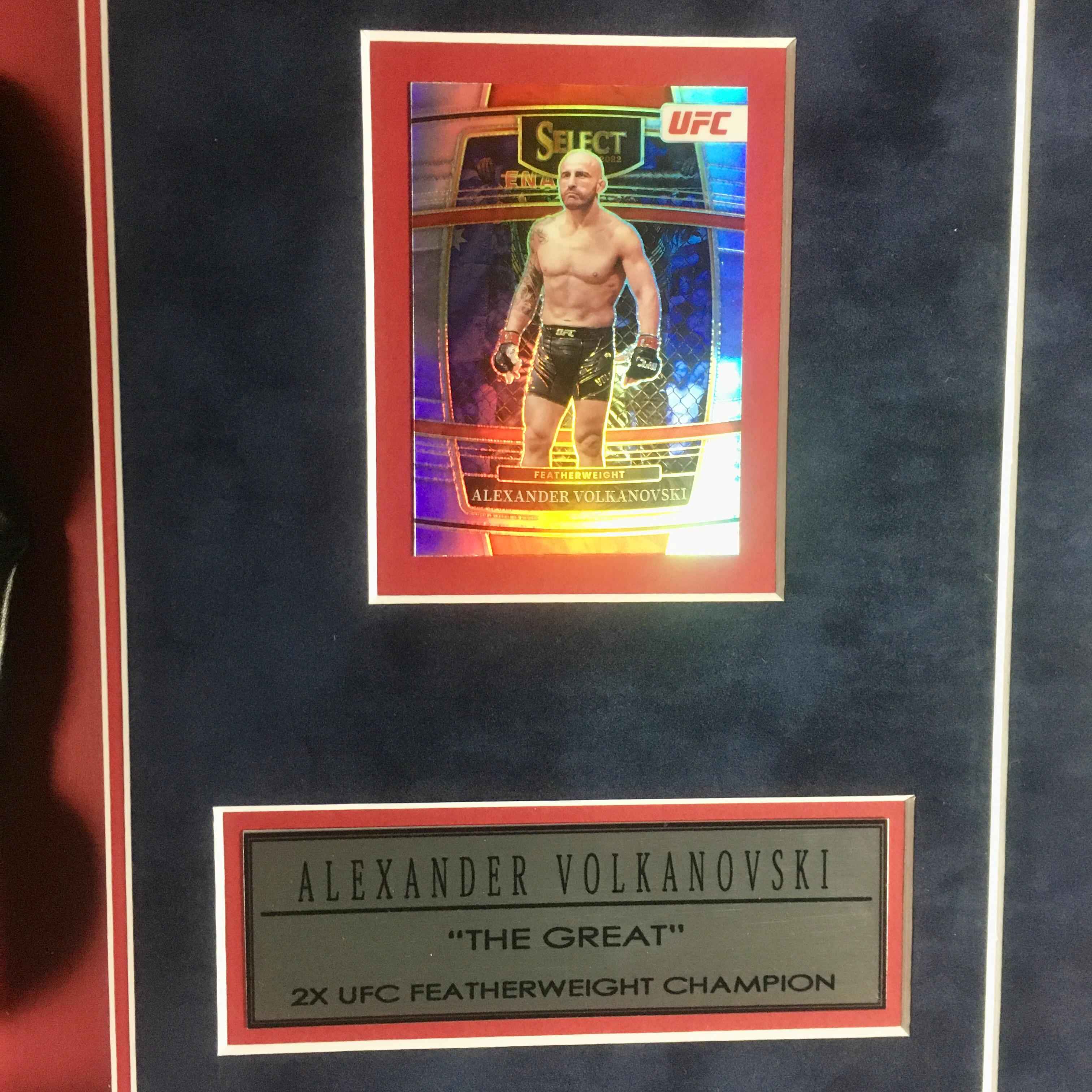 Alexander Volkanovski Signed Glove Framed