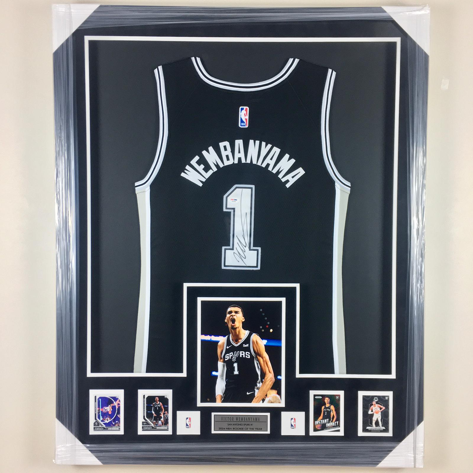 Victor Wembanyama Signed Jersey Framed