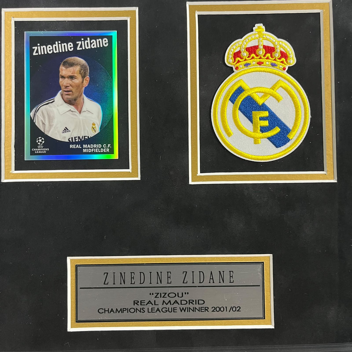 Zinedine Zidane Signed Jersey Framed