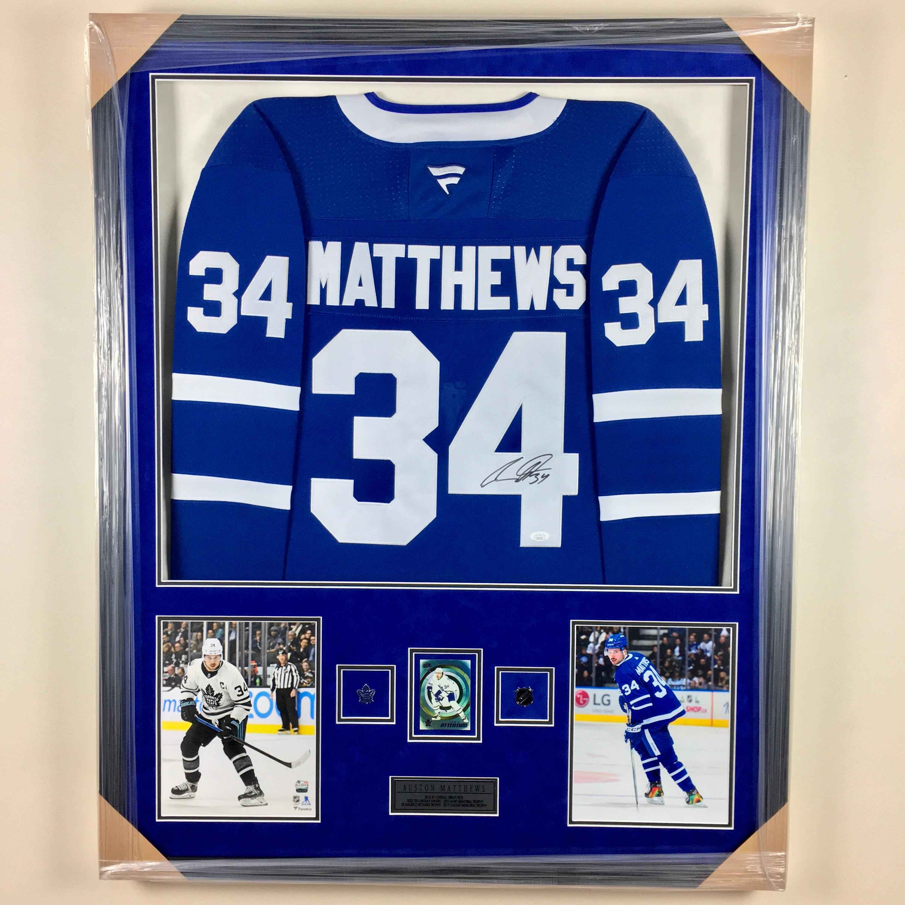 Auston Matthews Signed Jersey Framed