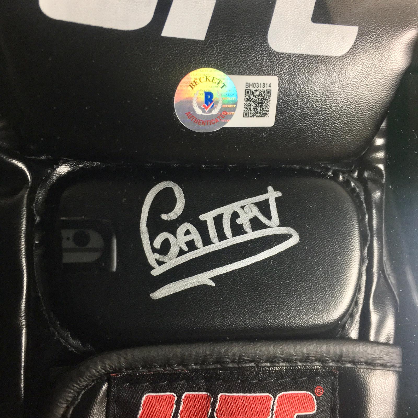 Alex Pereira Signed Glove Framed