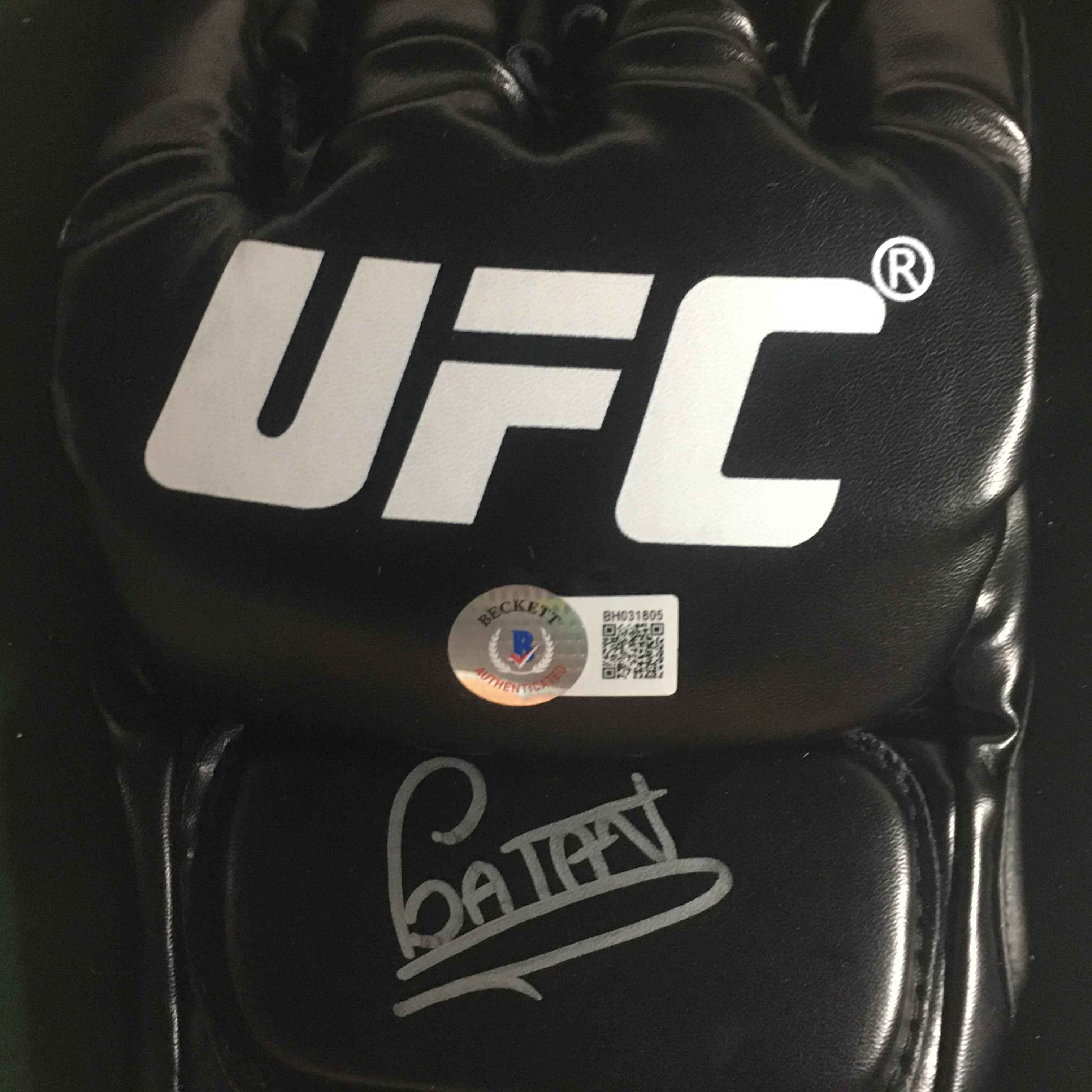Alex Pereira Signed Glove Framed