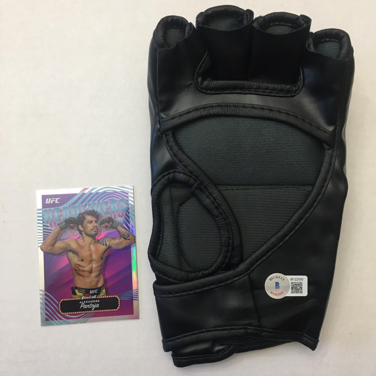 Alexandre Pantoja Signed Glove Framed