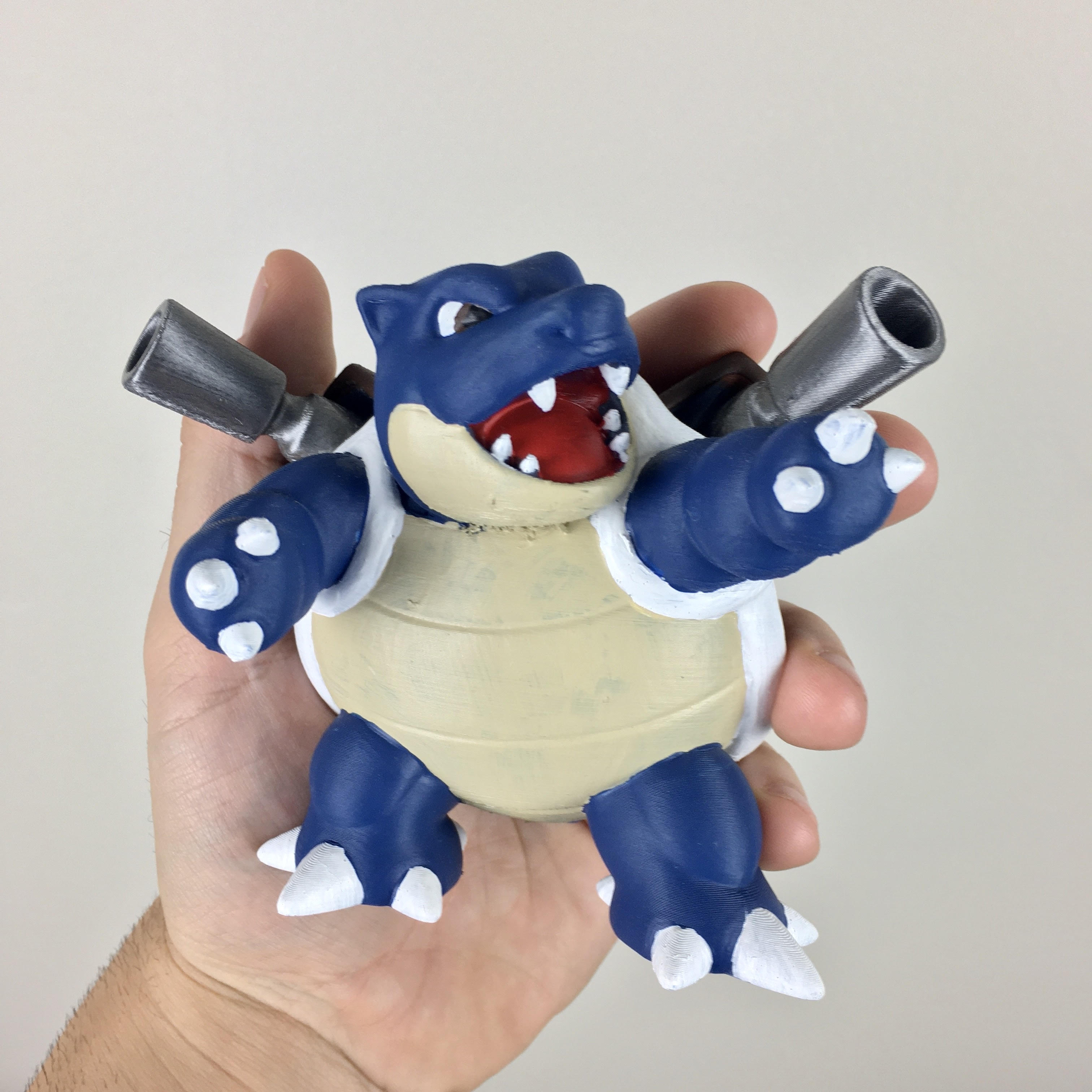 Blastoise Figure 3D Printed Hand Painted