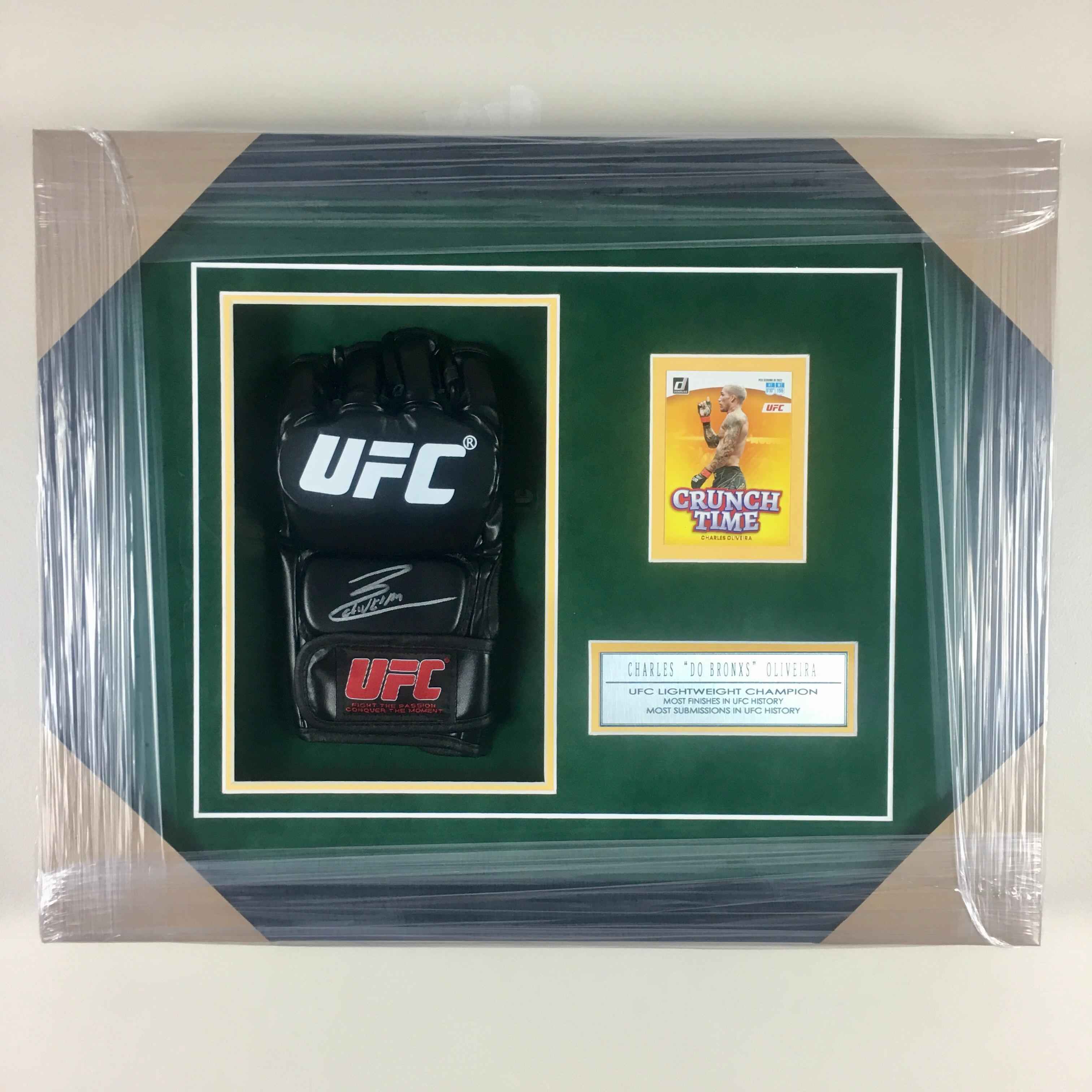 Charles Oliveira Signed Glove Framed