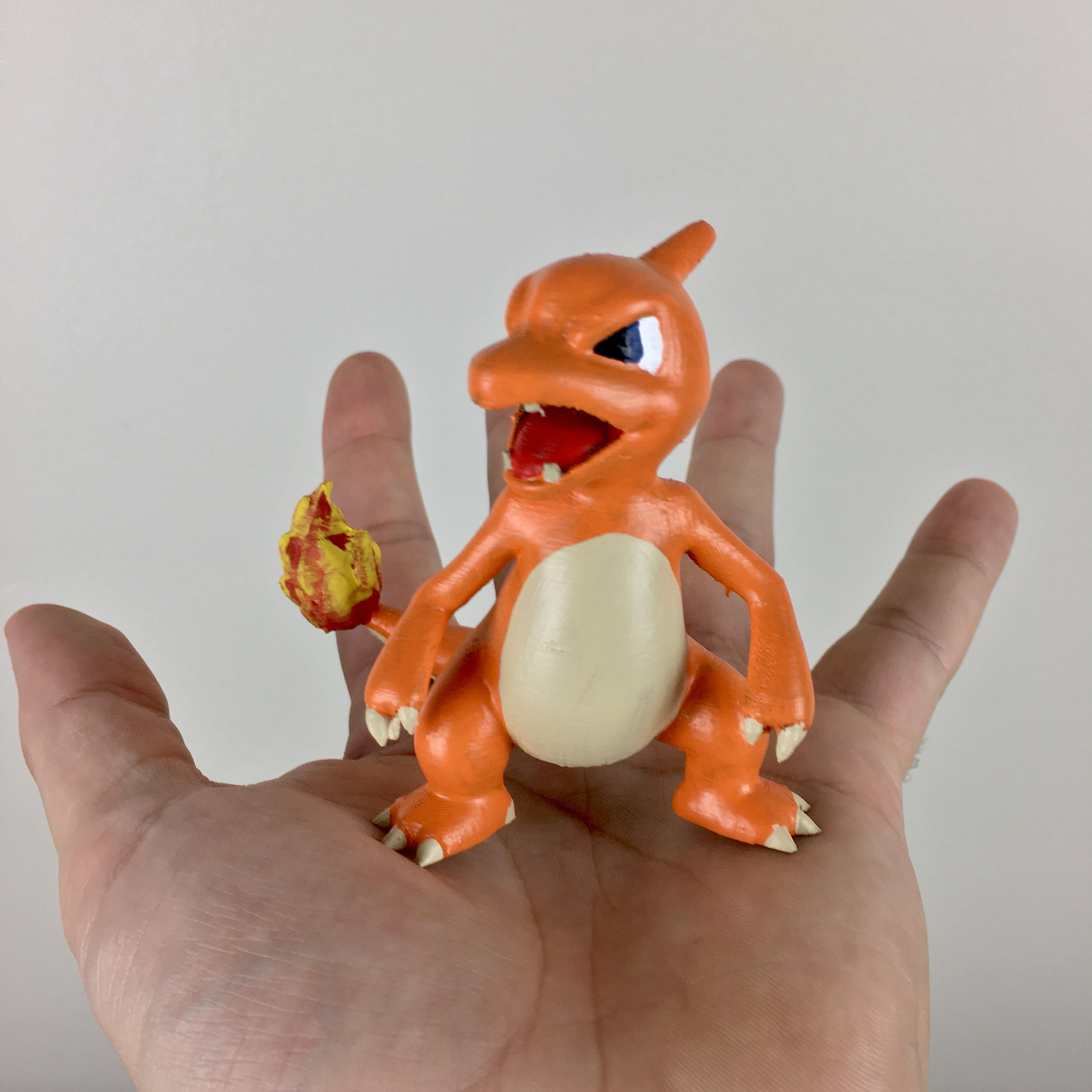 Charmeleon Figure 3D Printed Hand Painted