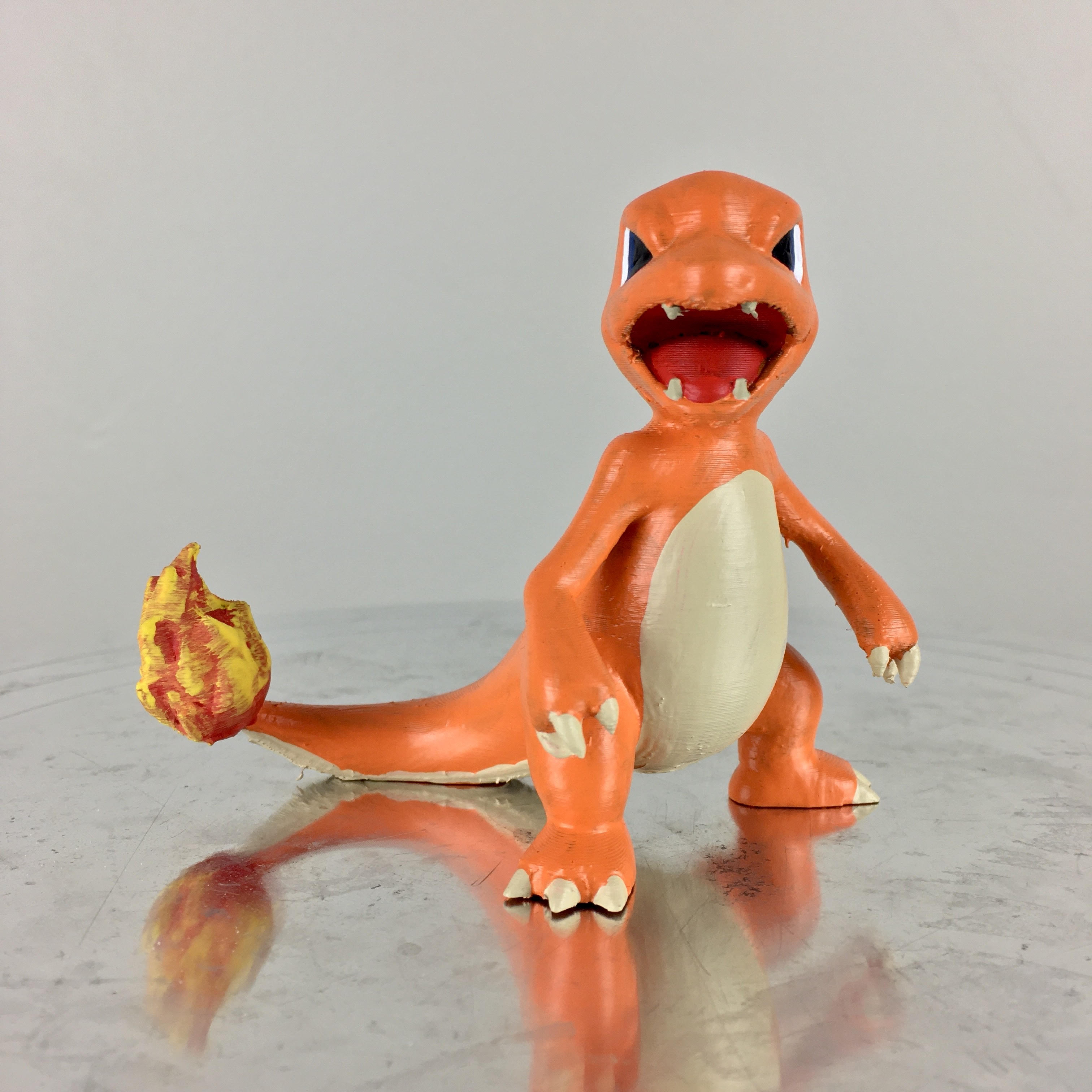 Charmeleon Figure 3D Printed Hand Painted