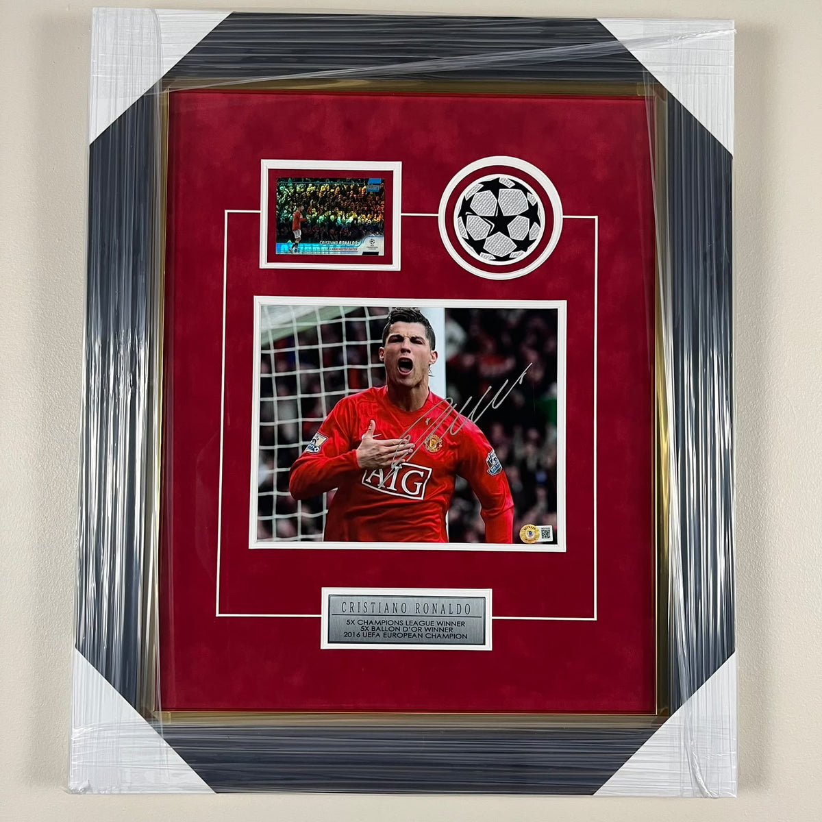 Cristiano Ronaldo Signed Photo Framed