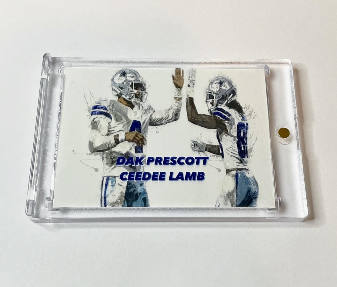 Custom Dak Prescott Ceedee Lamb Shield Card