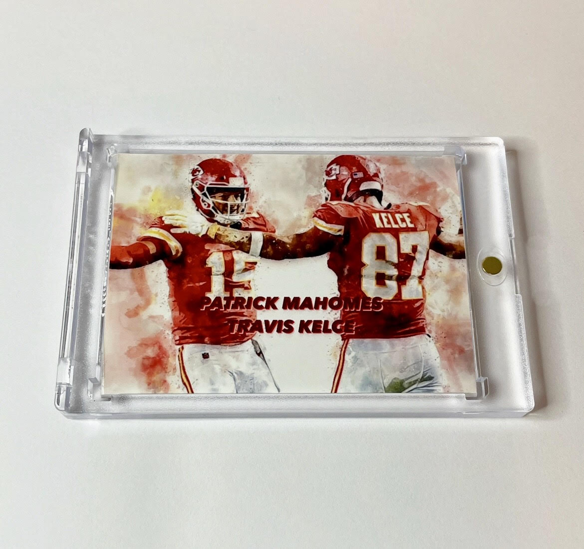 Custom Patrick Mahomes Travis Kelce Shield Card