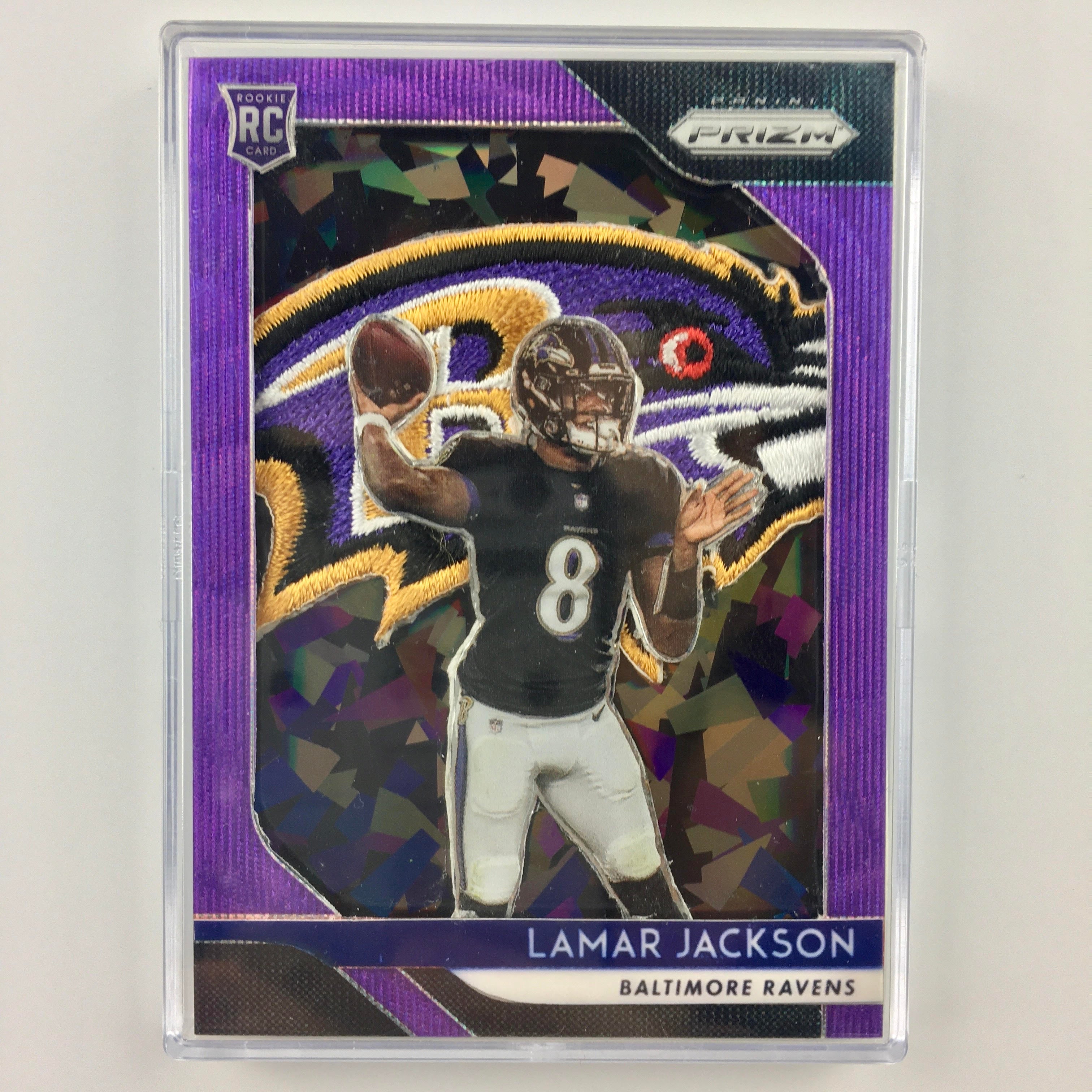 Custom Lamar Jackson Patch Card