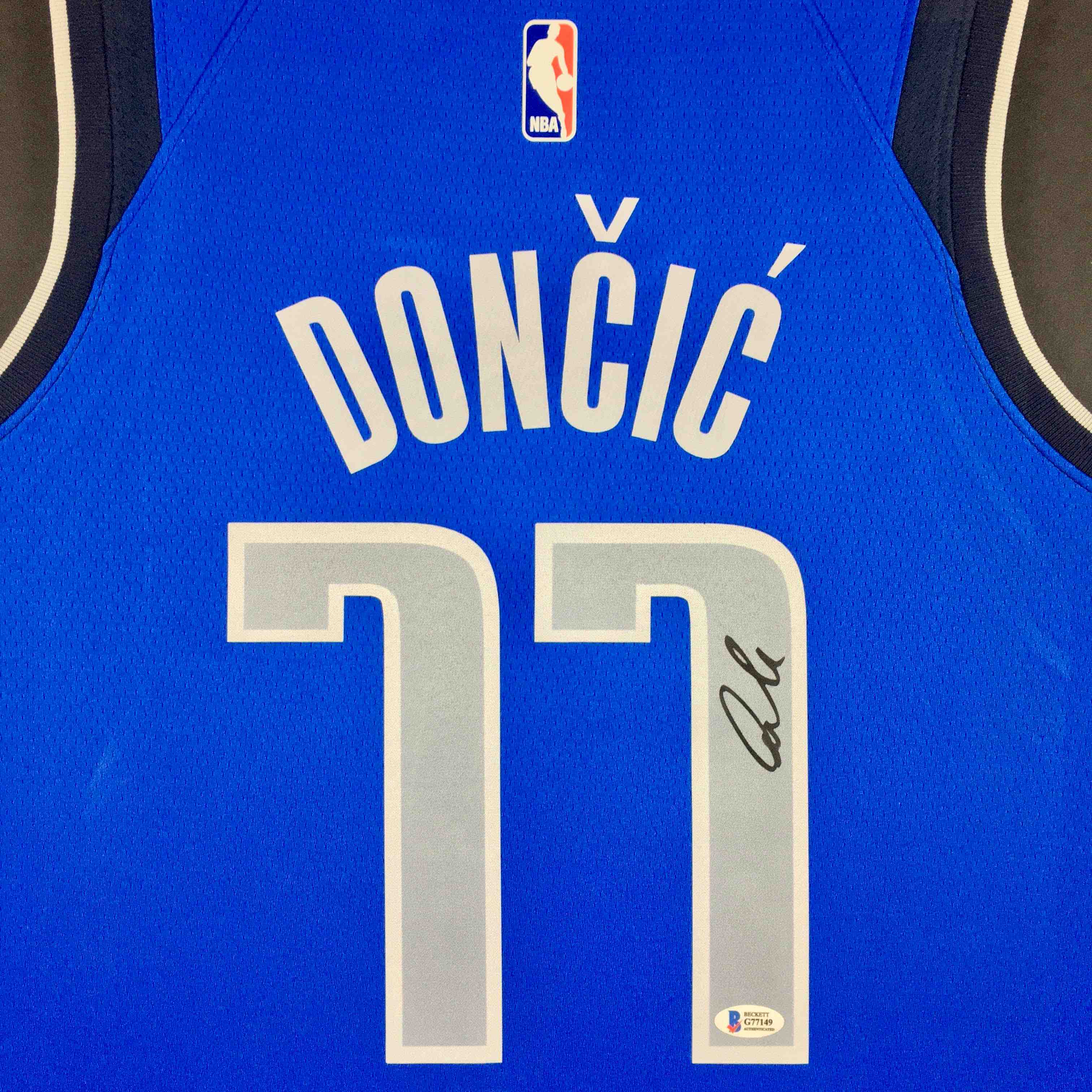 Luka Doncic Signed Jersey Framed