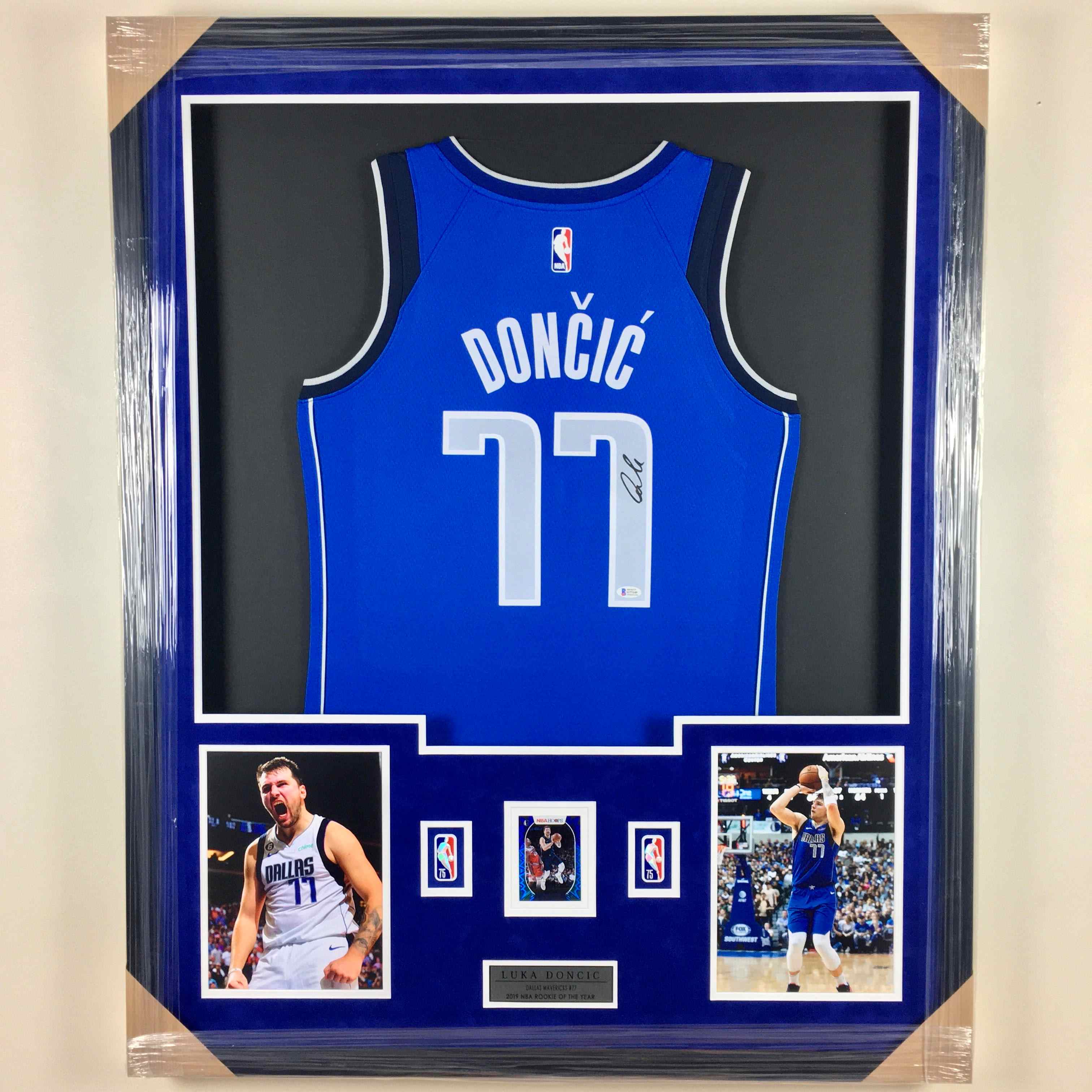 Luka Doncic Signed Jersey Framed