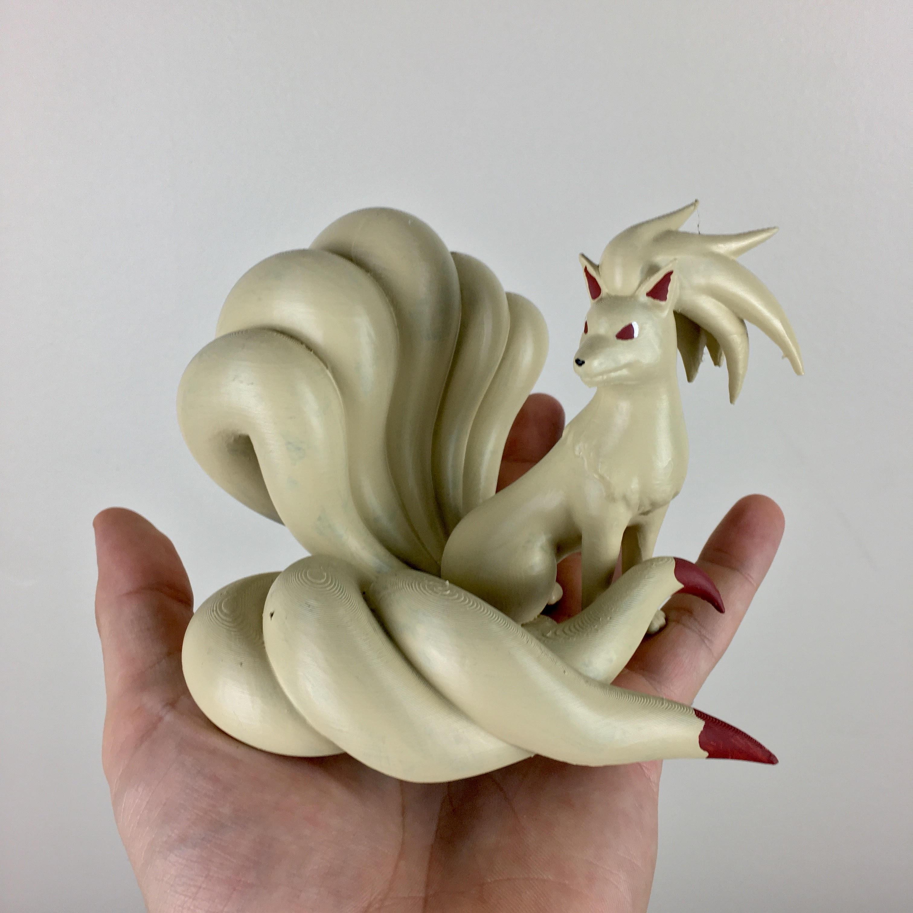 Ninetales Figure 3D Printed Hand Painted