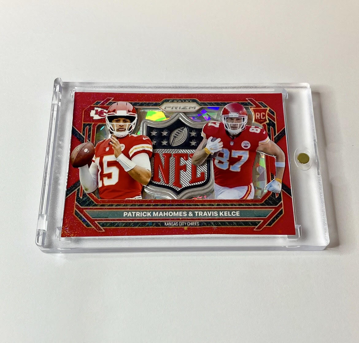 Custom Patrick Mahomes Travis Kelce Shield Card