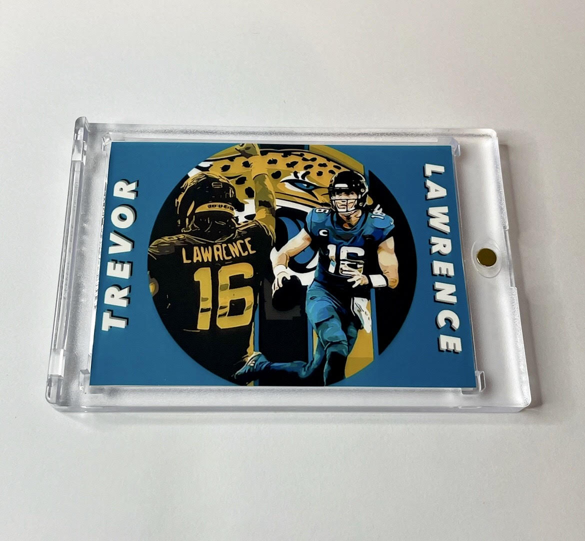 Custom Trevor Lawrence Shield Card