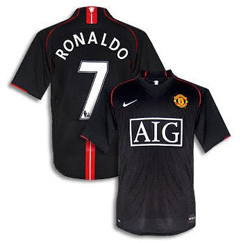 Black Manchester United Cristiano Ronaldo Jersey