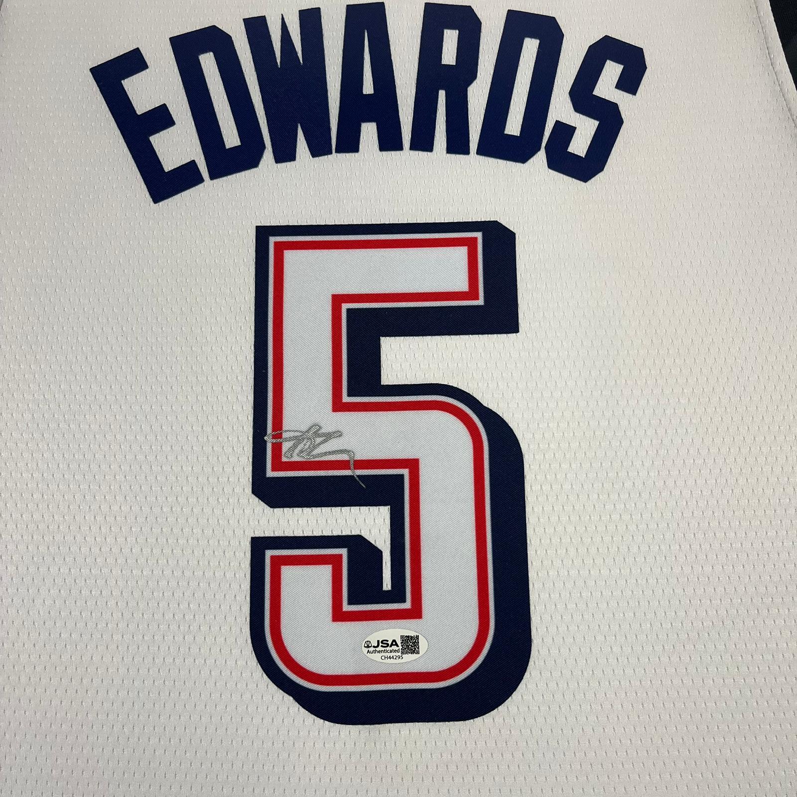 Anthony Edwards Signed Jersey