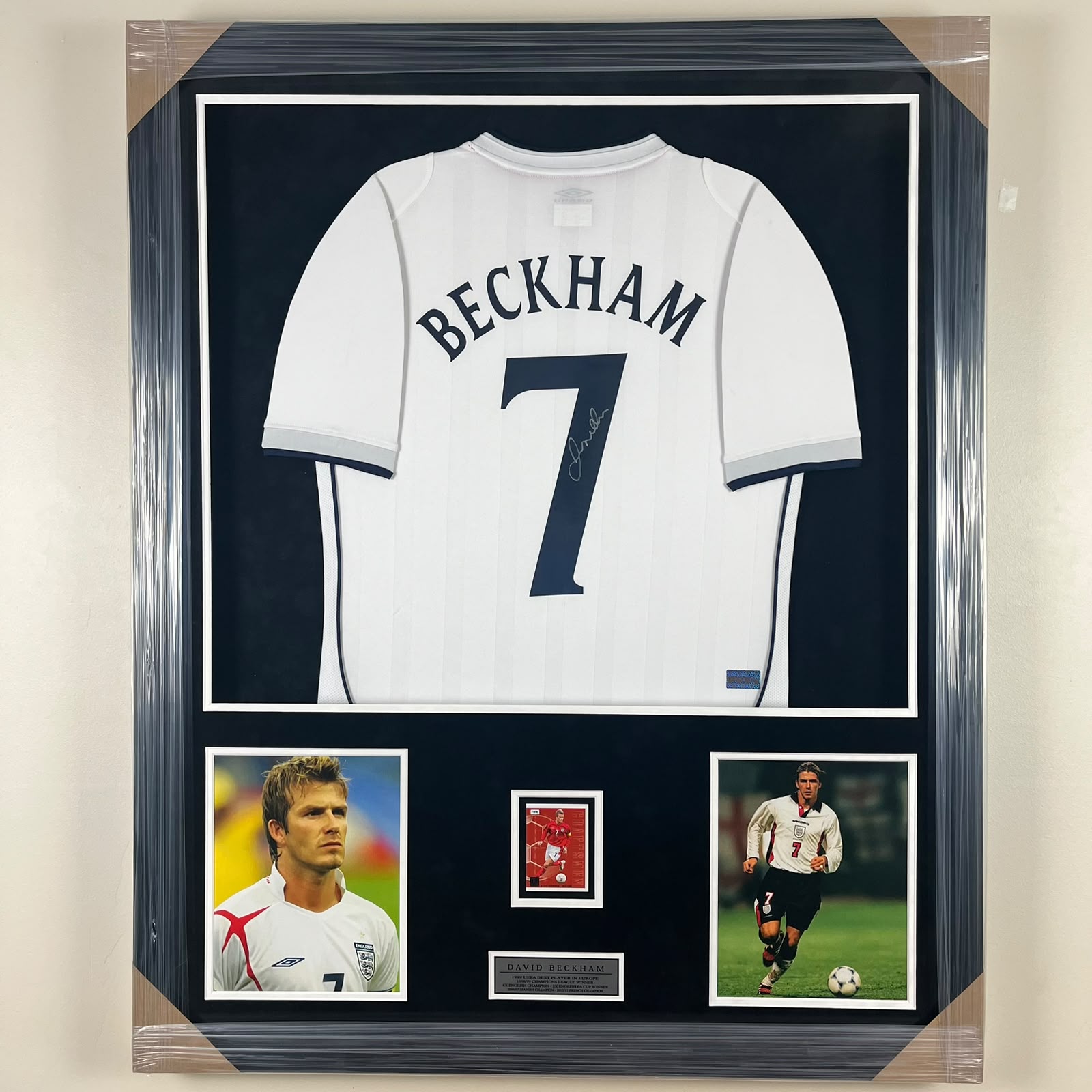 David Beckham Signed Jersey Framed