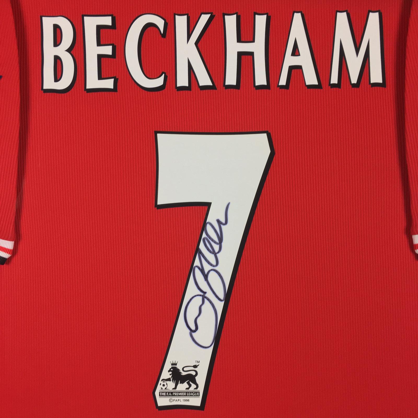 David Beckham Signed Jersey Framed