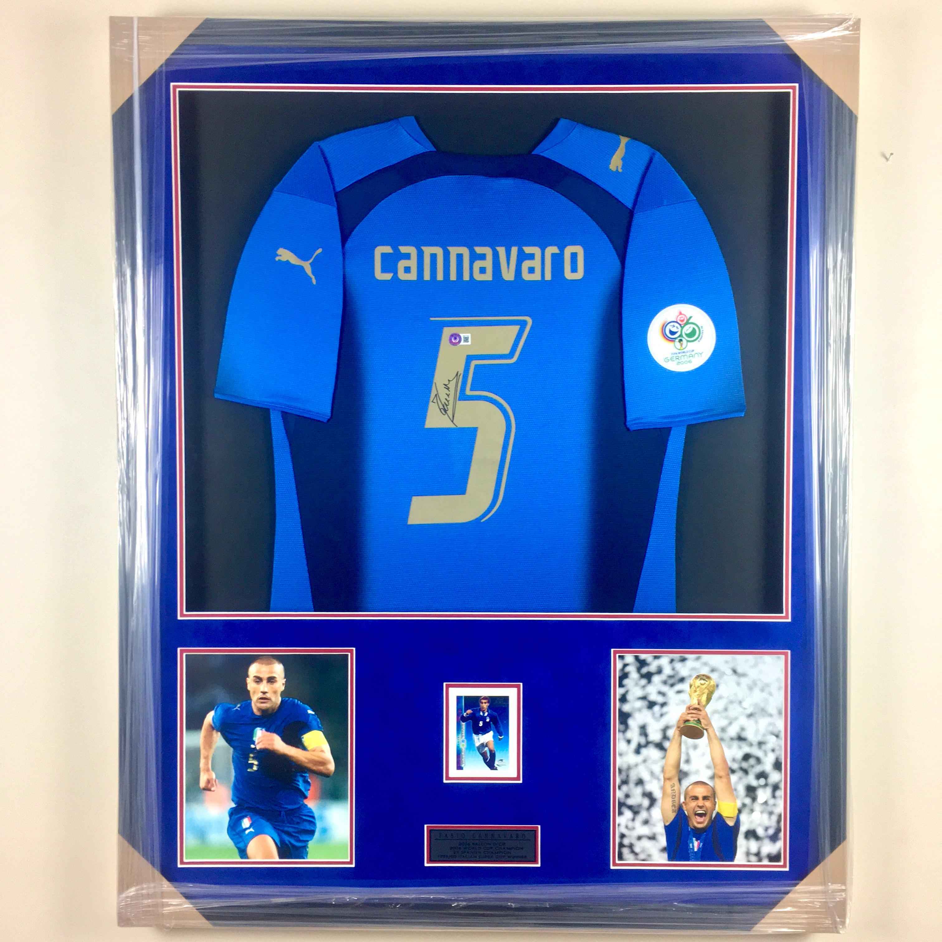 Fabio Cannavaro Signed Jersey Framed