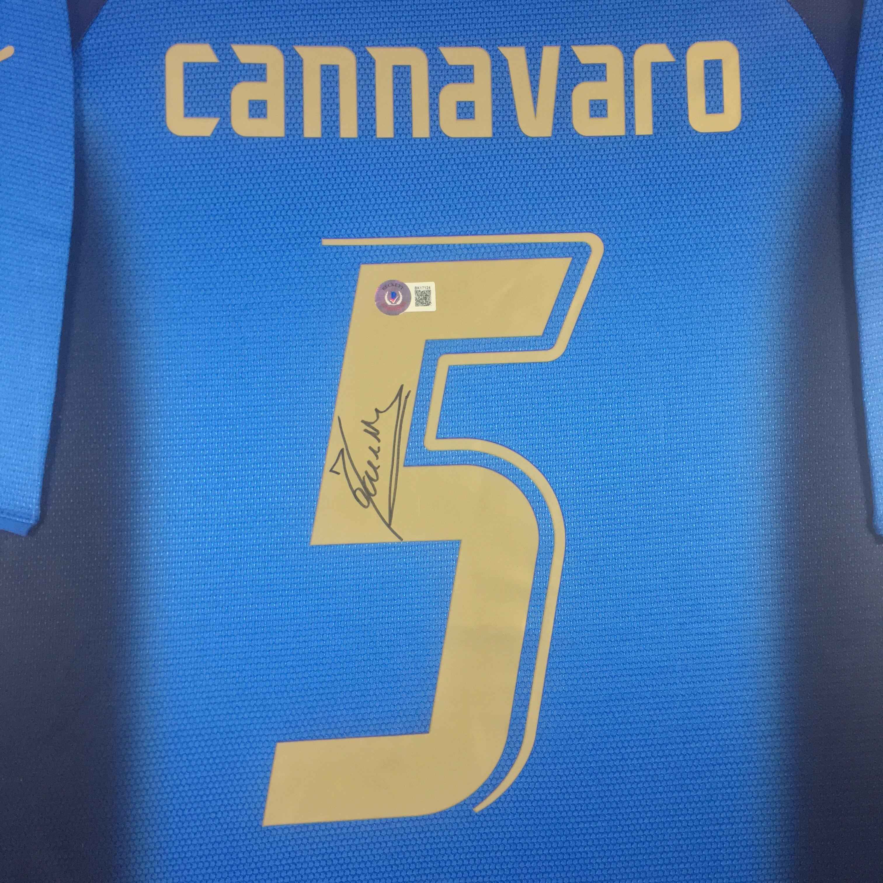 Fabio Cannavaro Signed Jersey Framed