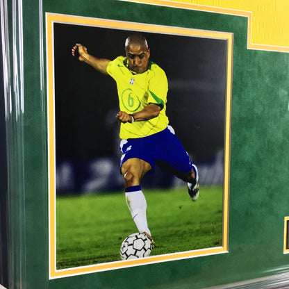 Roberto Carlos Signed Jersey Framed