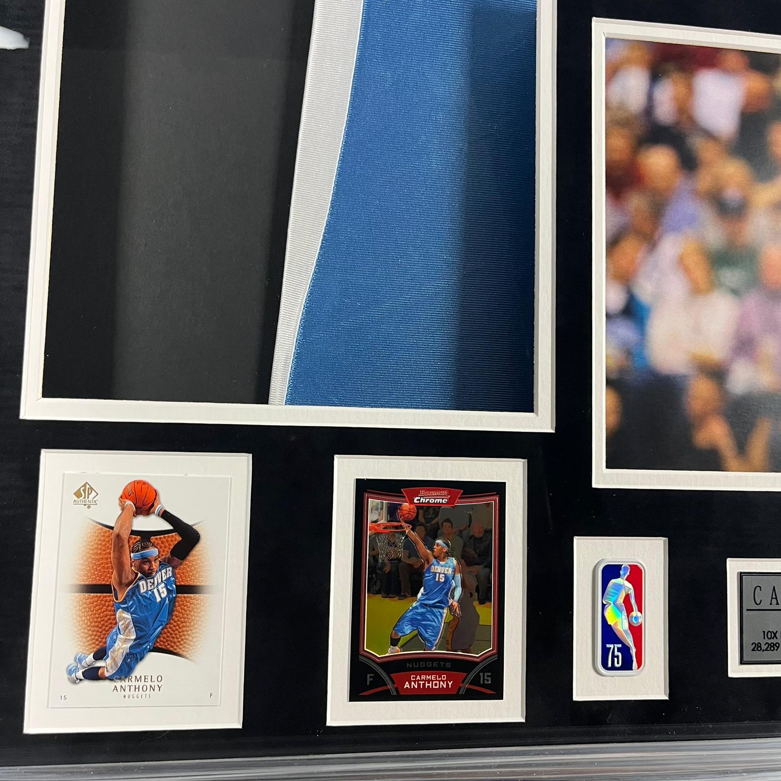 Carmelo Anthony Signed Jersey Framed