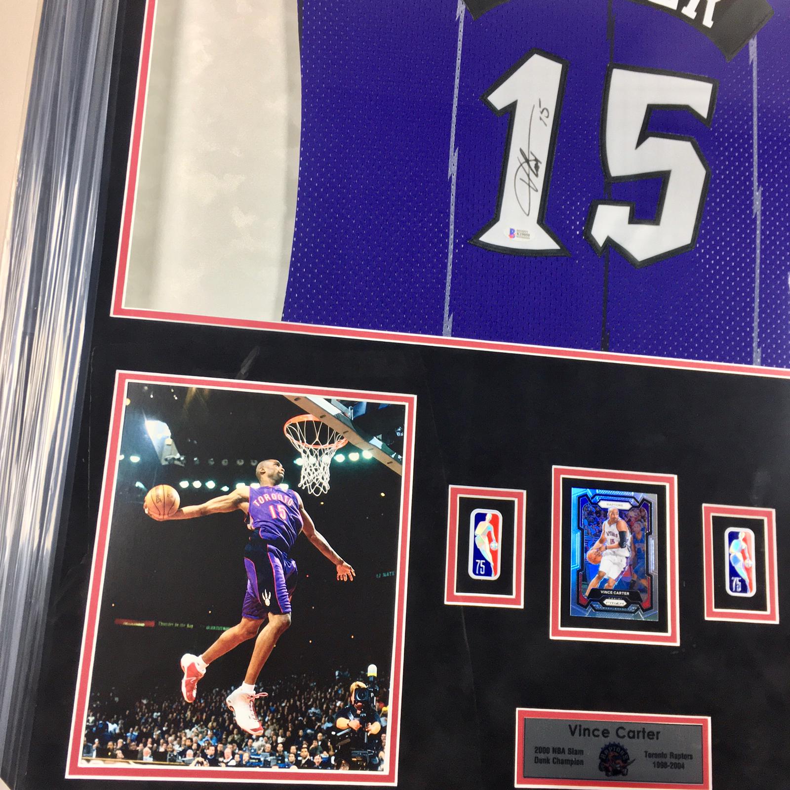 Vince Carter Signed Jersey Framed