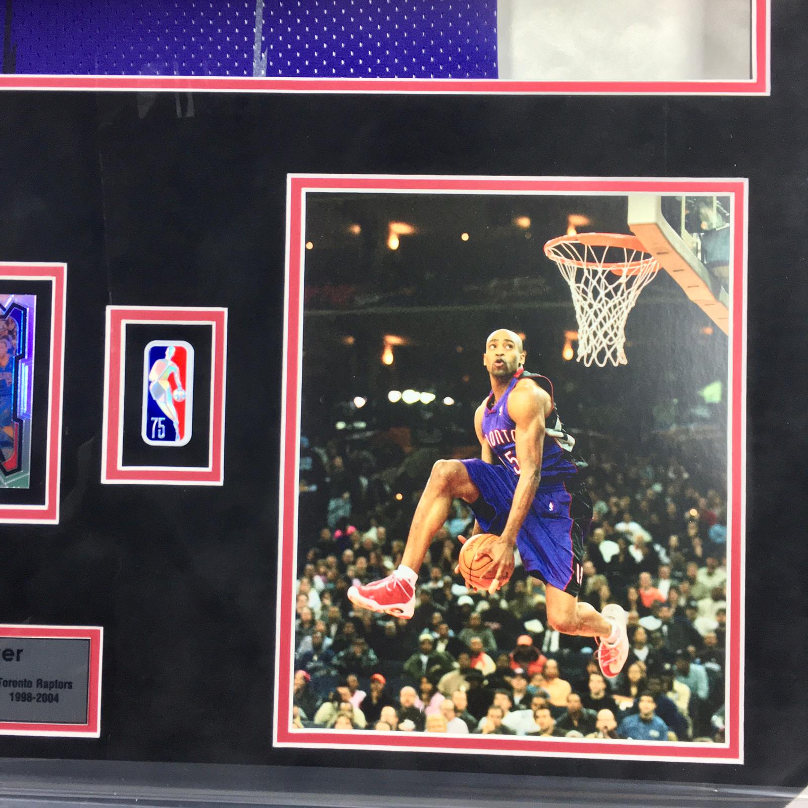 Vince Carter Signed Jersey Framed