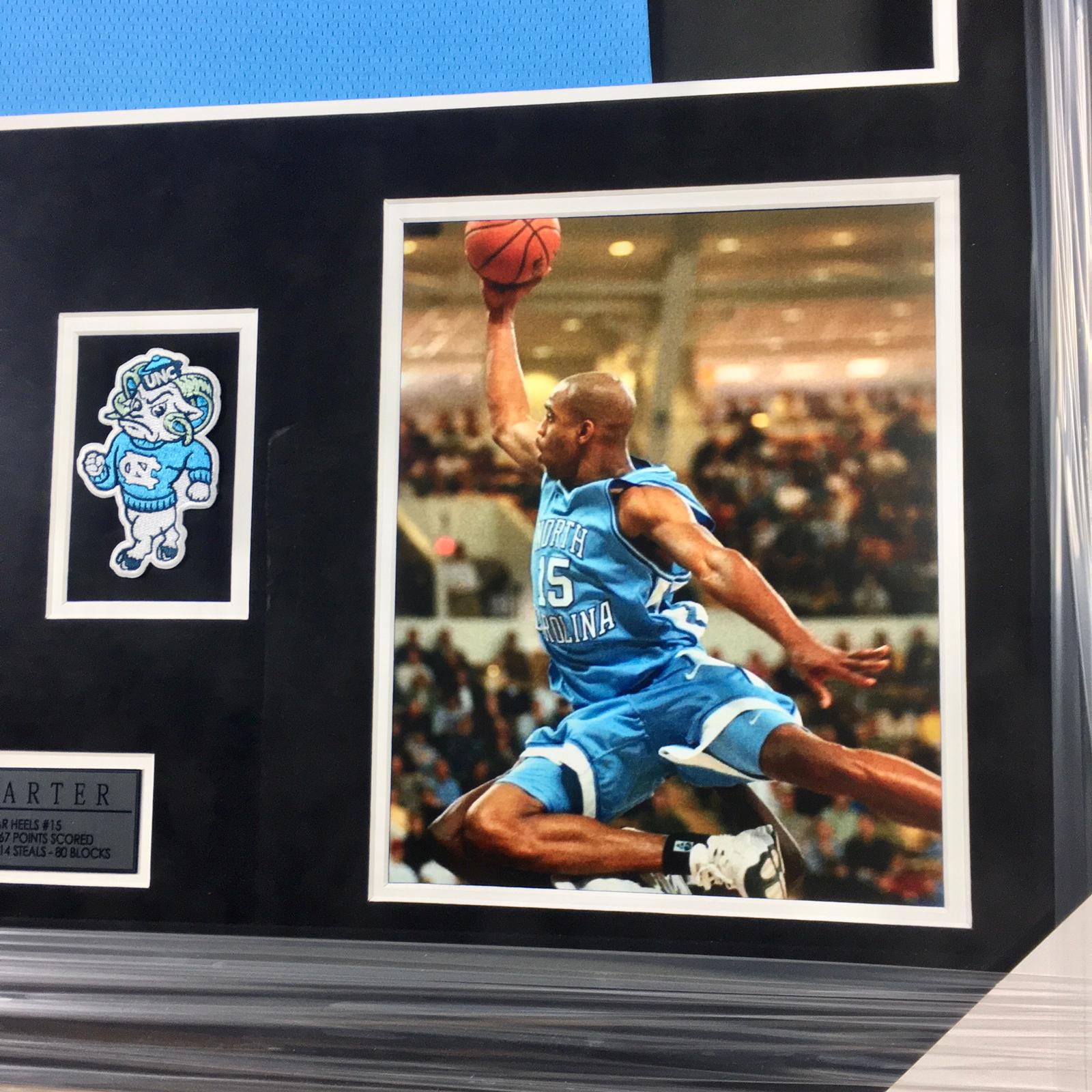 Vince Carter Signed Jersey Framed