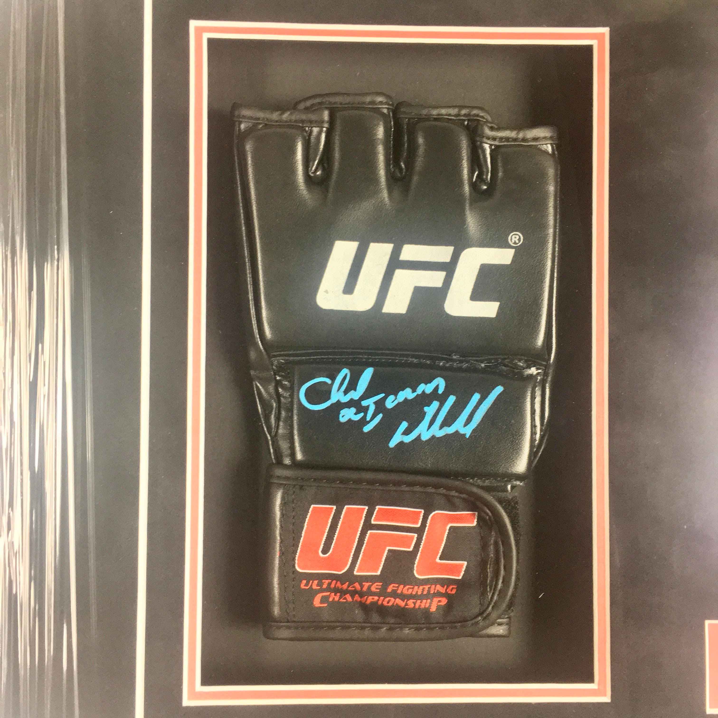 Chuck Liddell Signed Glove Framed