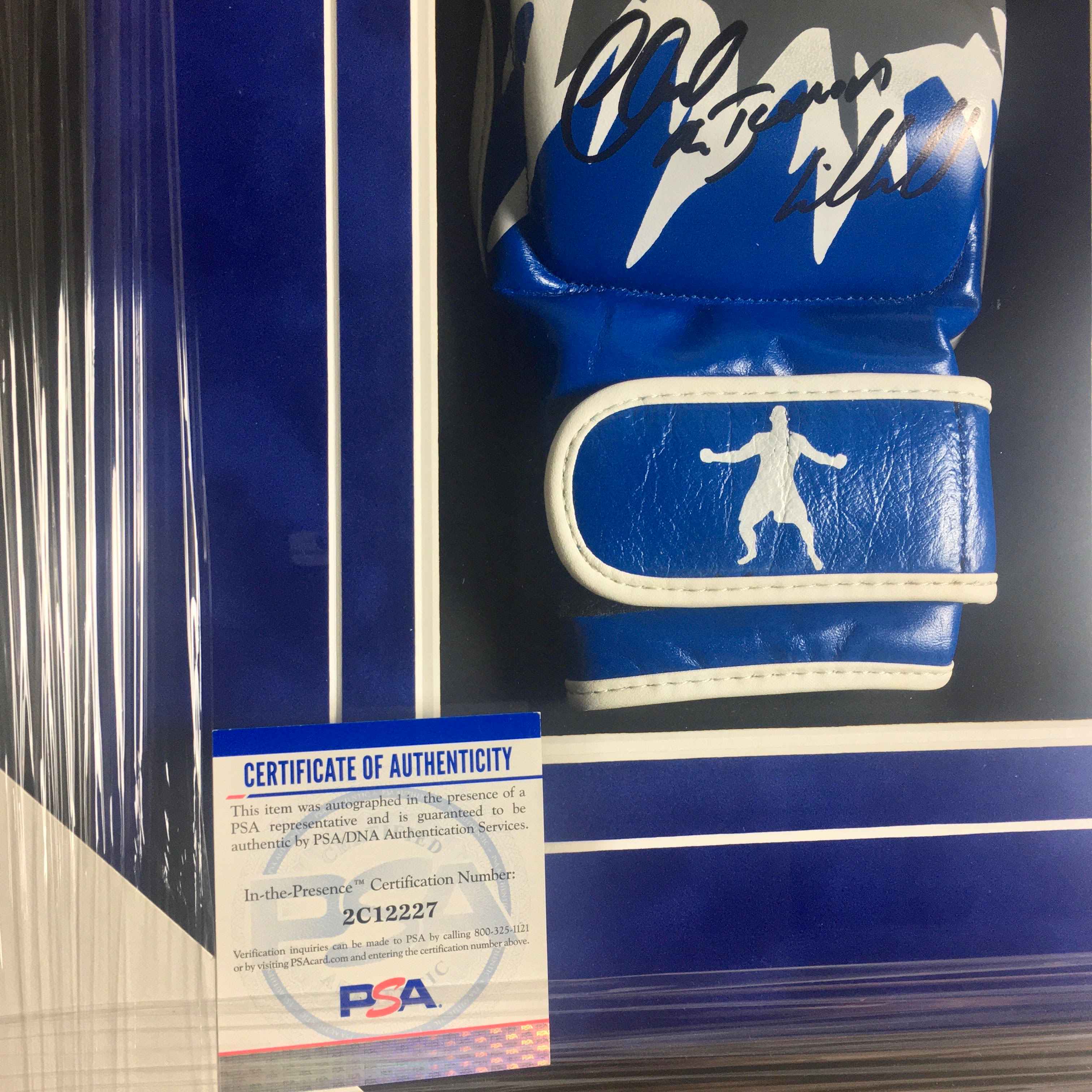 Chuck Liddell Signed Glove Framed