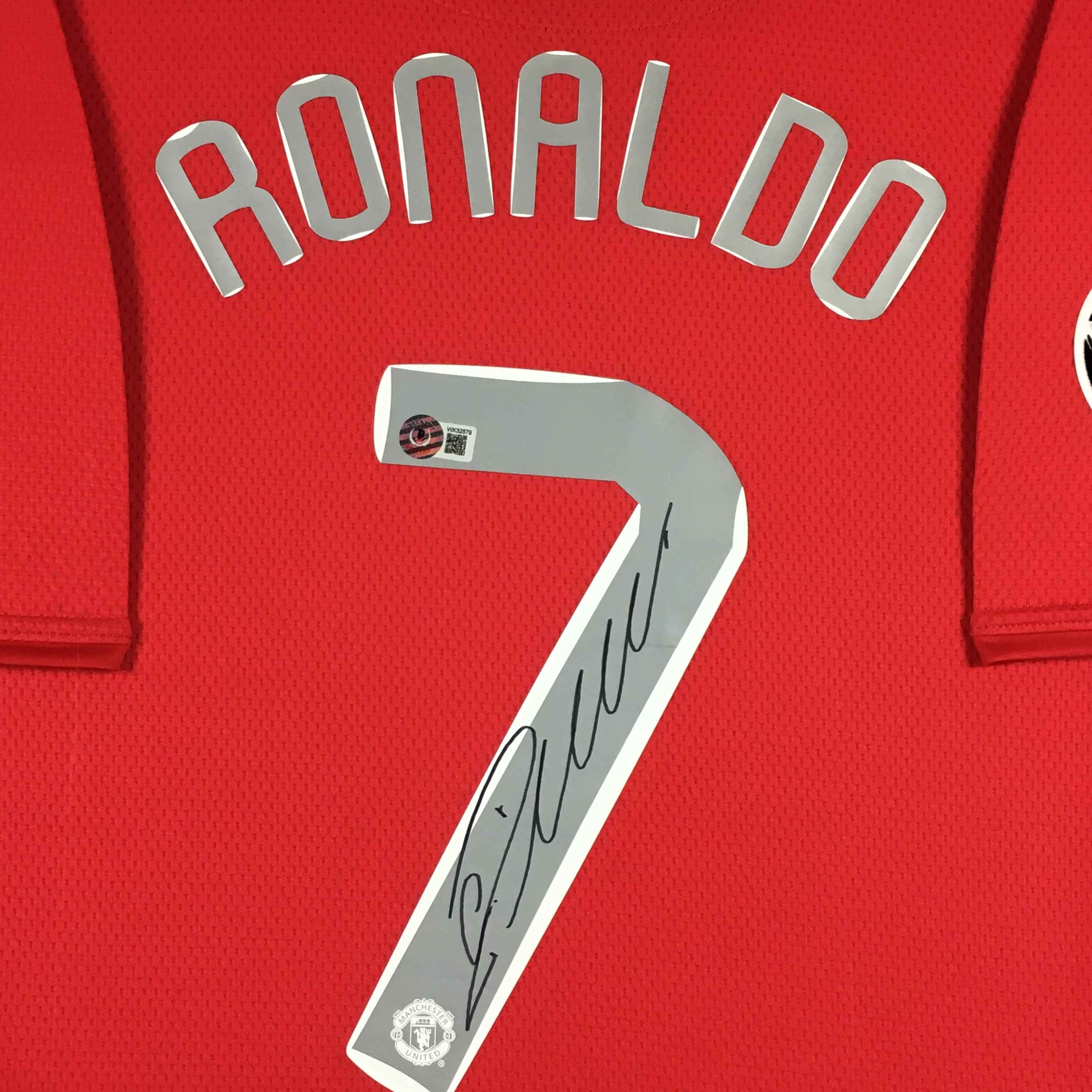 Cristiano Ronaldo Signed Jersey Framed