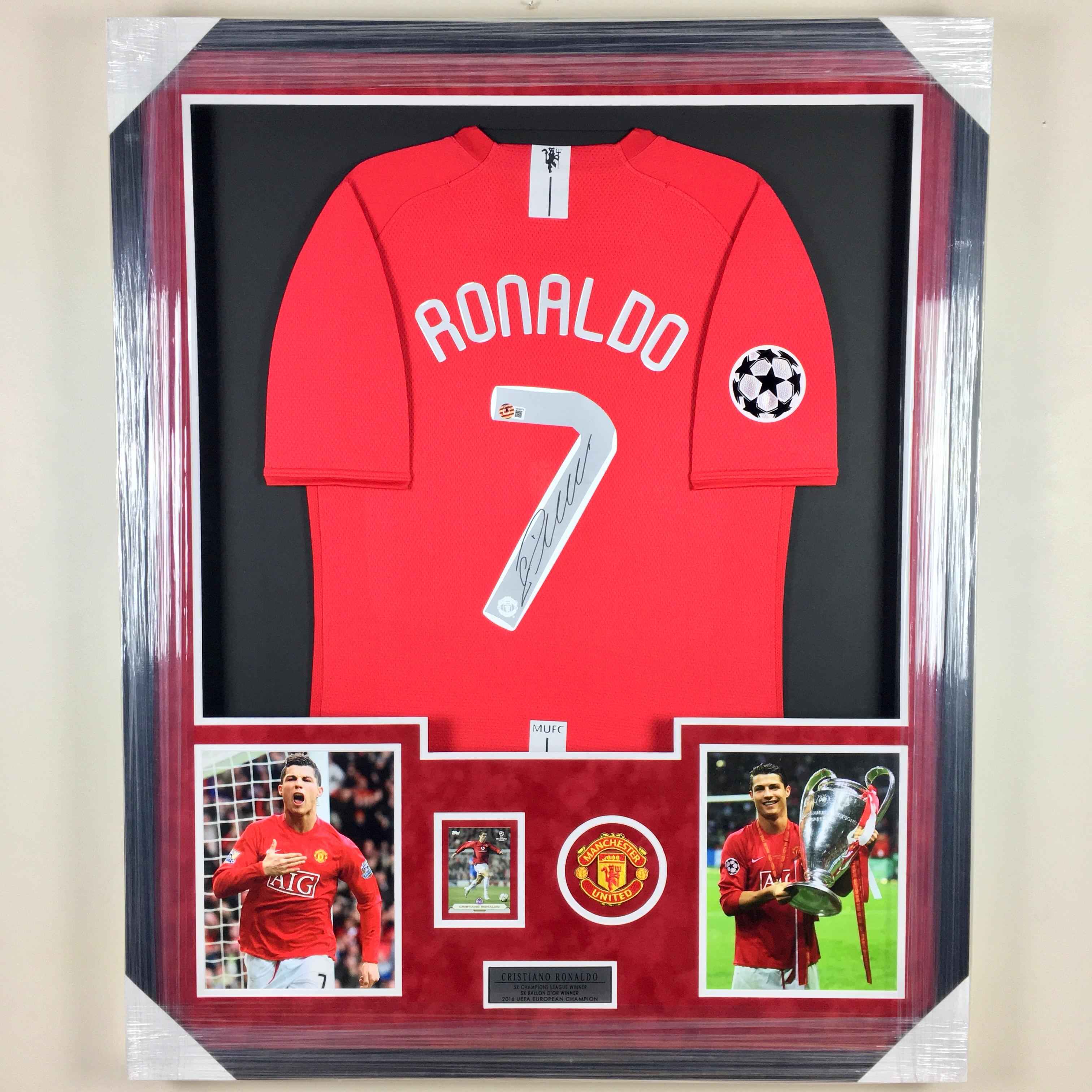 Cristiano Ronaldo Signed Jersey Framed