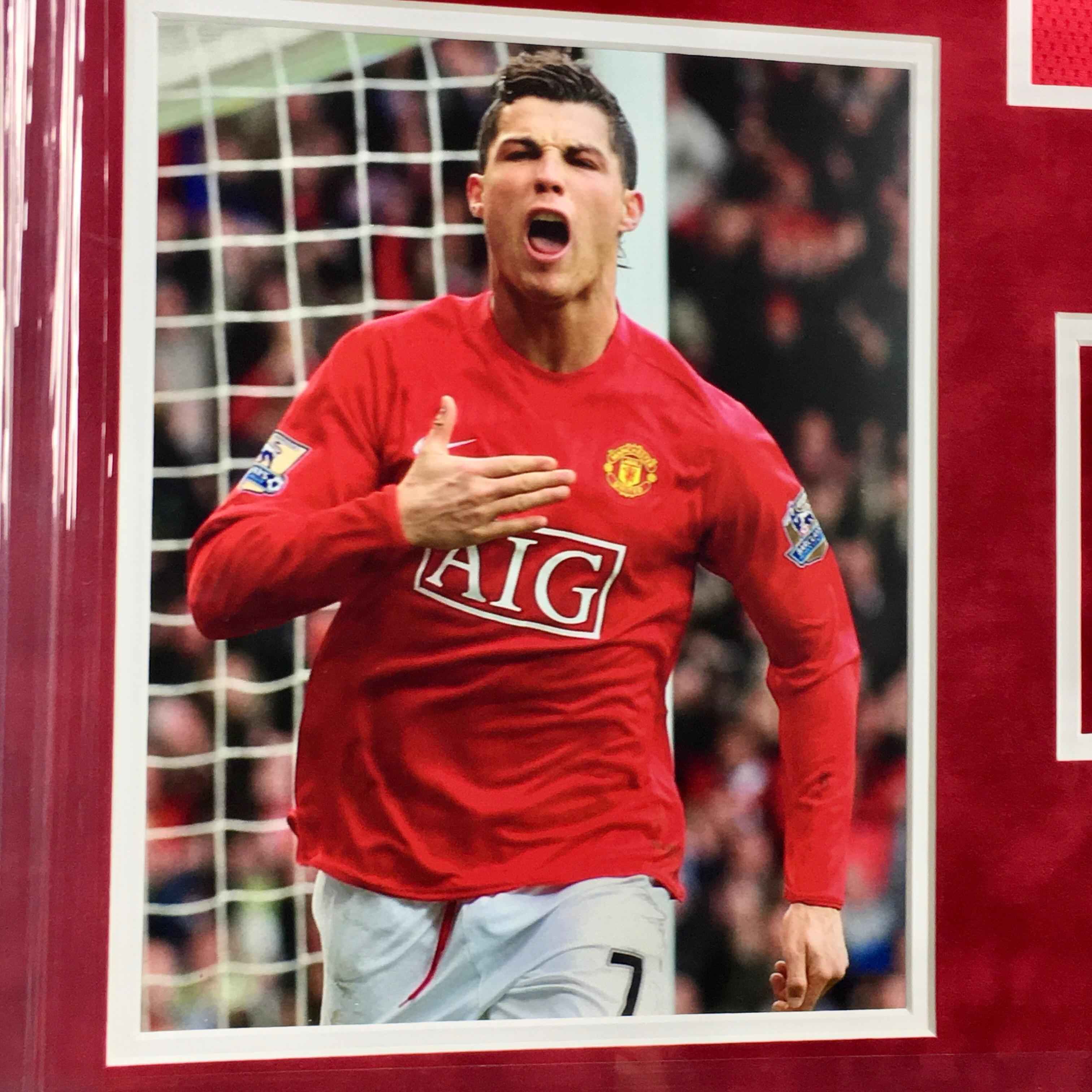 Cristiano Ronaldo Signed Jersey Framed