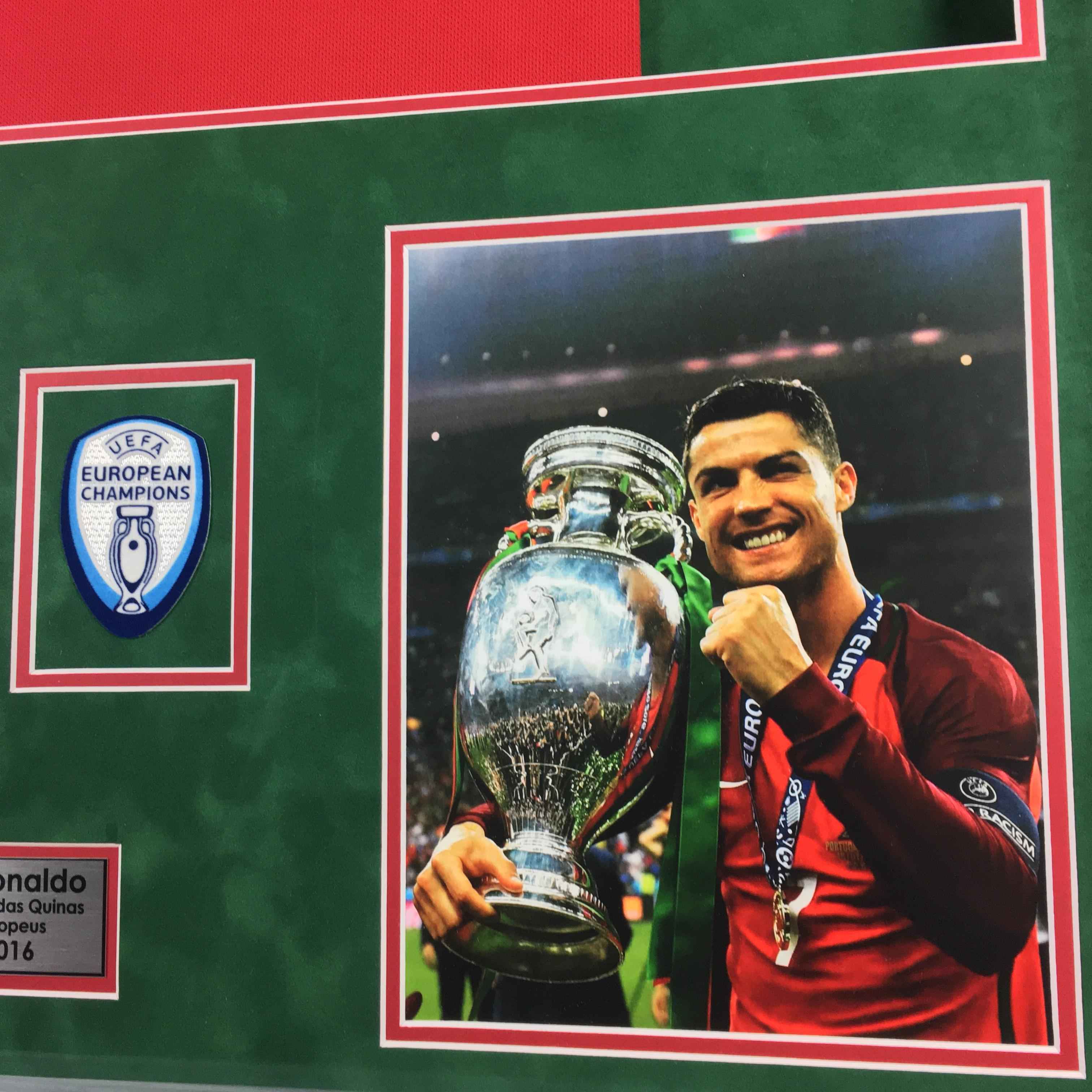 Cristiano Ronaldo Signed Jersey Framed