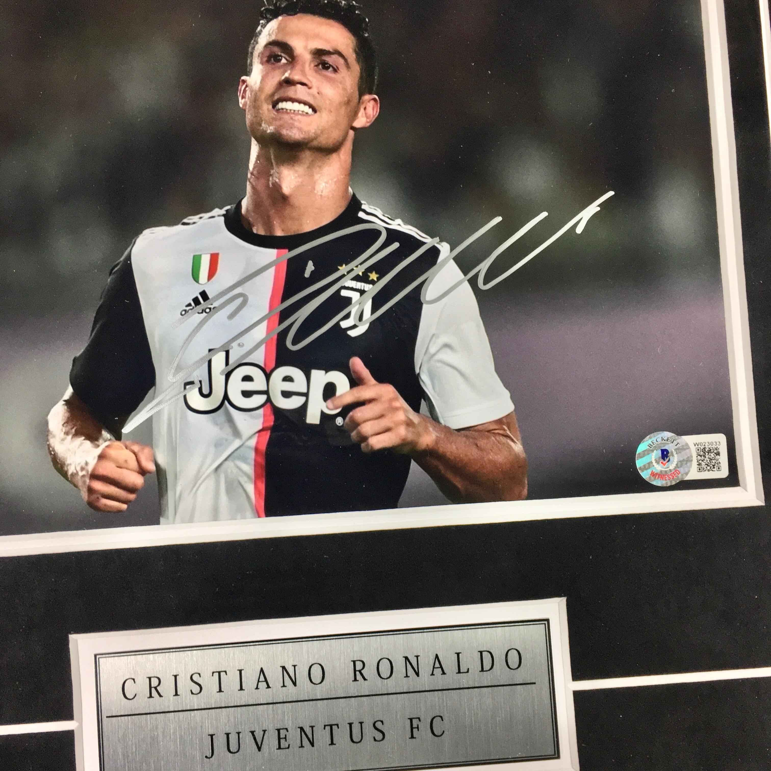 Cristiano Ronaldo Signed Photo Framed