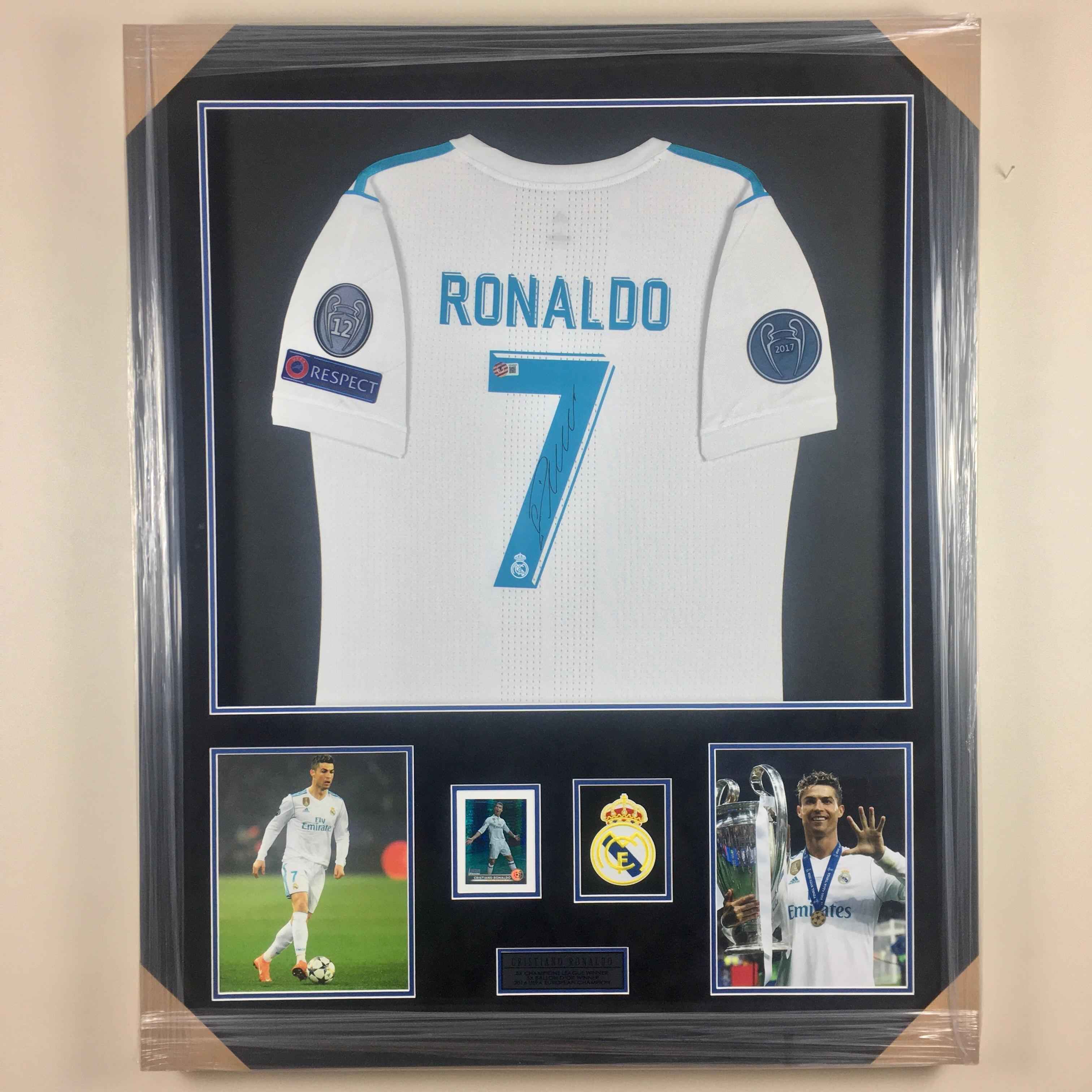 Cristiano Ronaldo Signed Jersey Framed