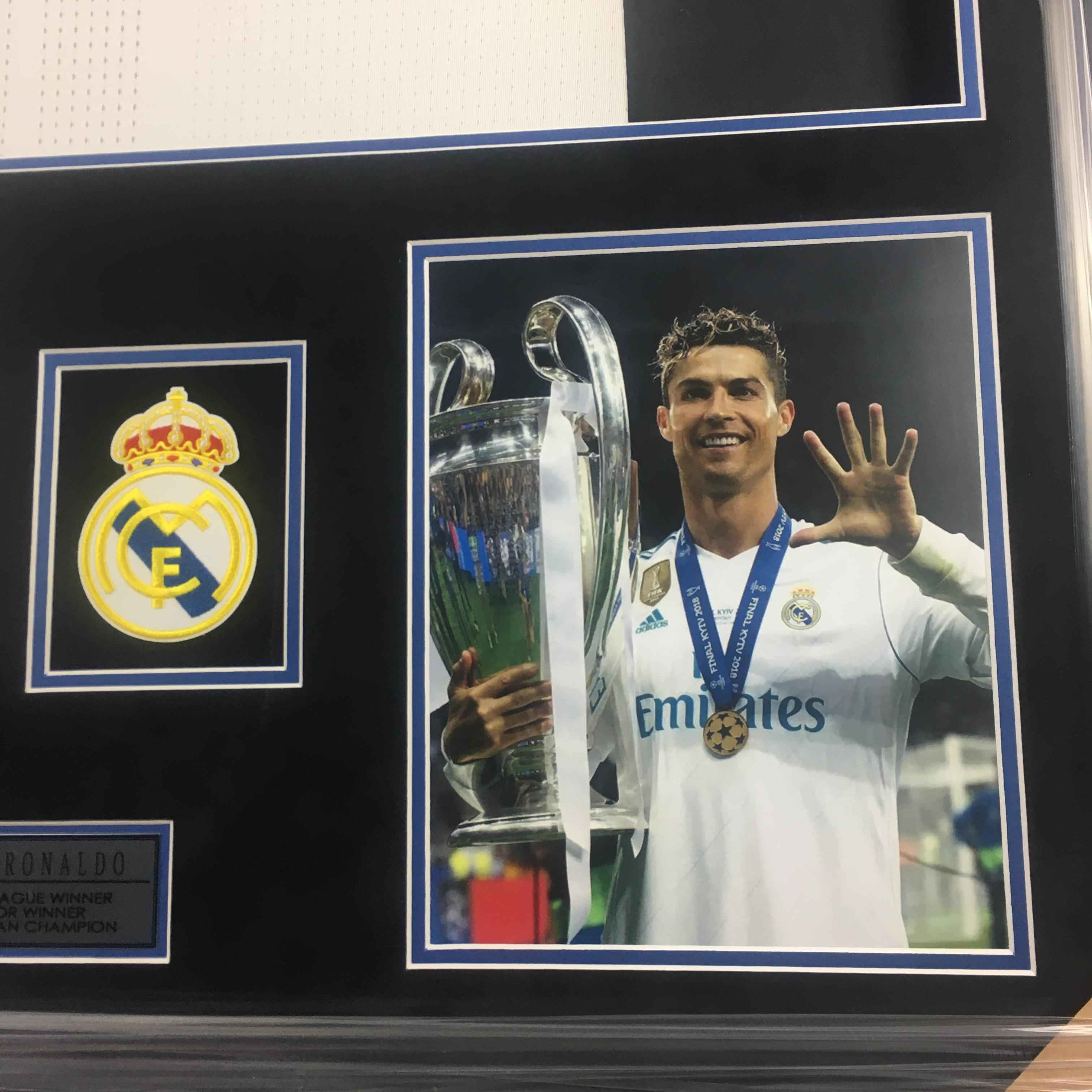 Cristiano Ronaldo Signed Jersey Framed