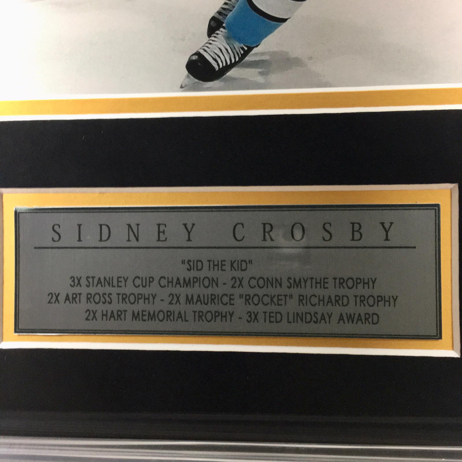 Sidney Crosby Signed Jersey Framed