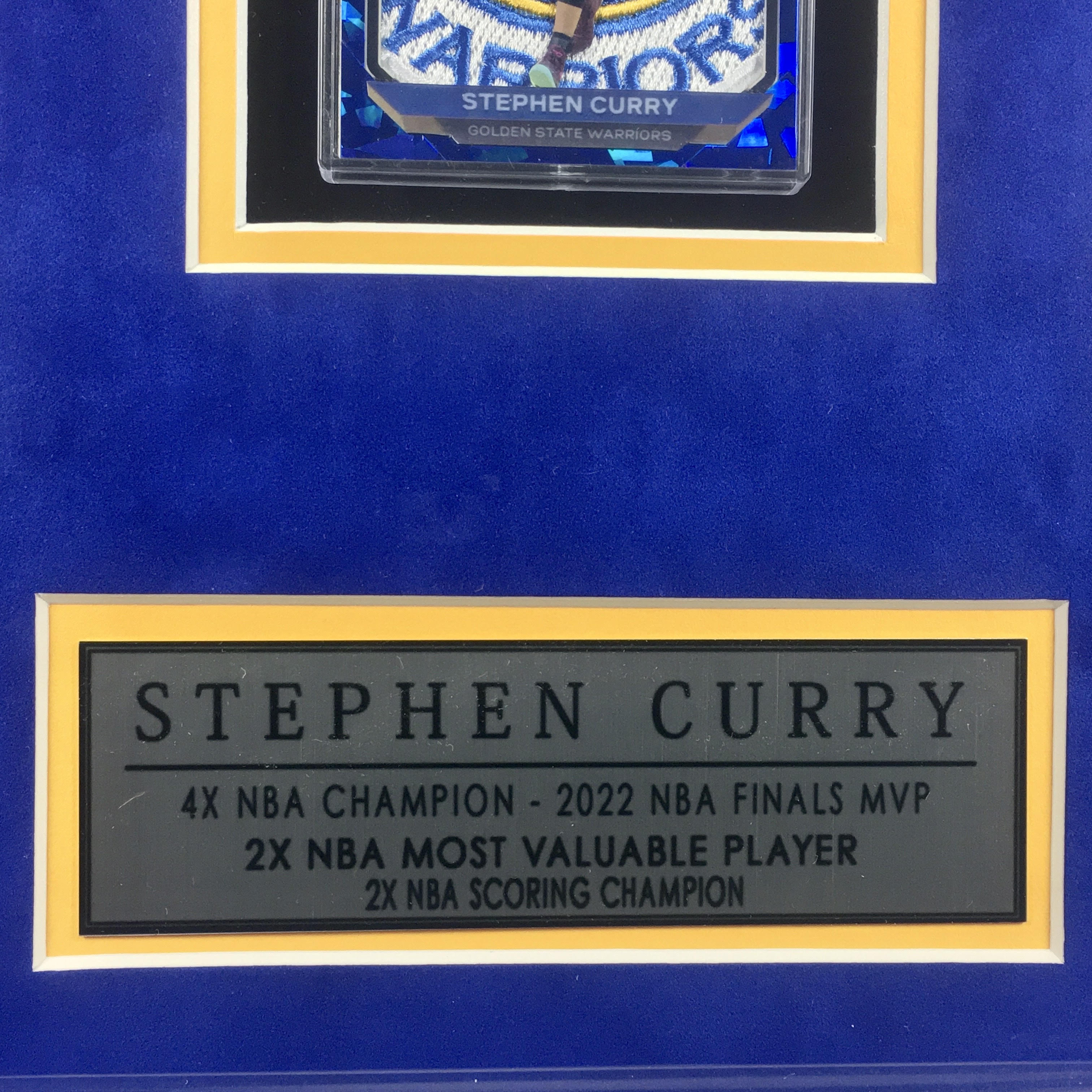 Stephen Curry Signed Jersey Framed