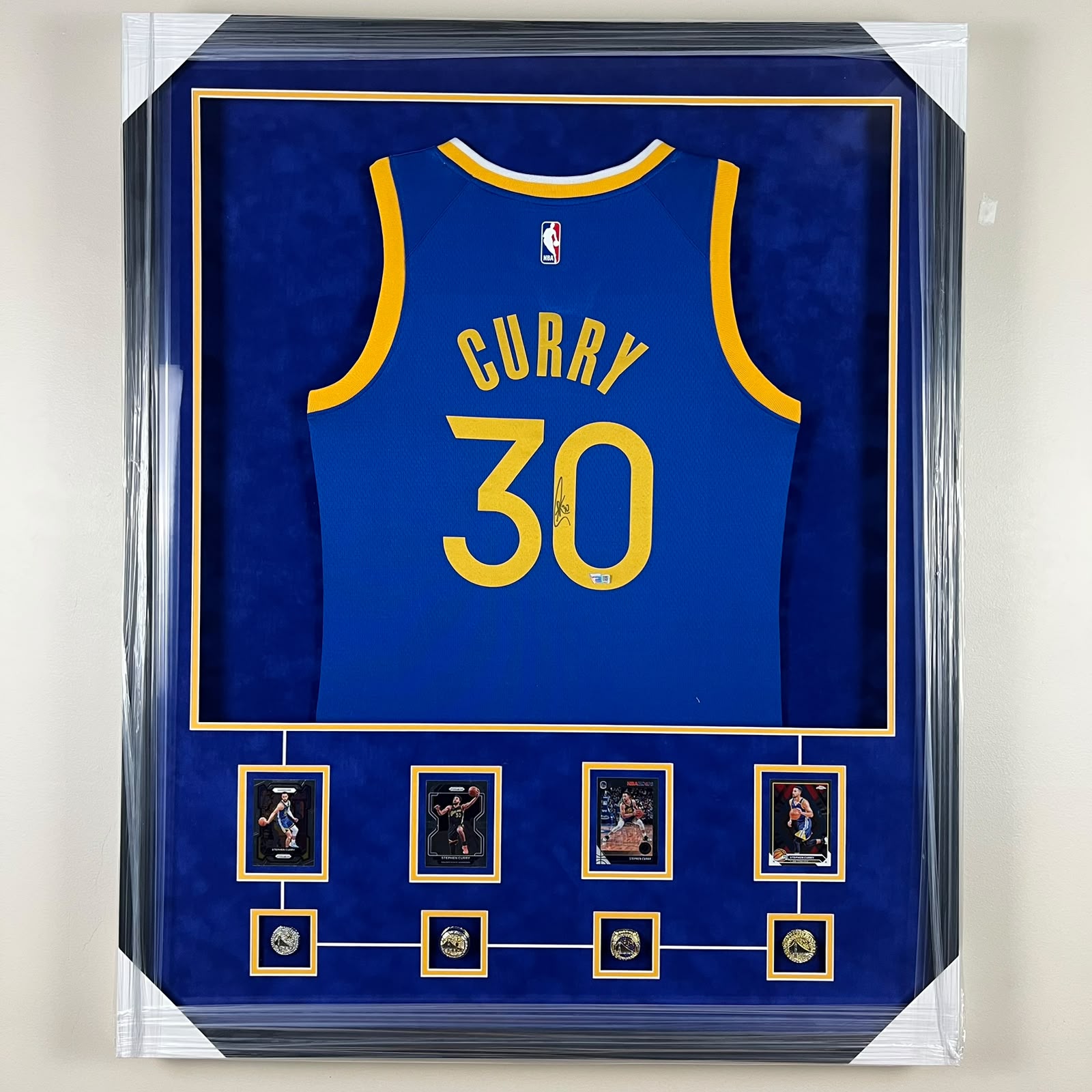 Stephen Curry Signed Jersey Framed