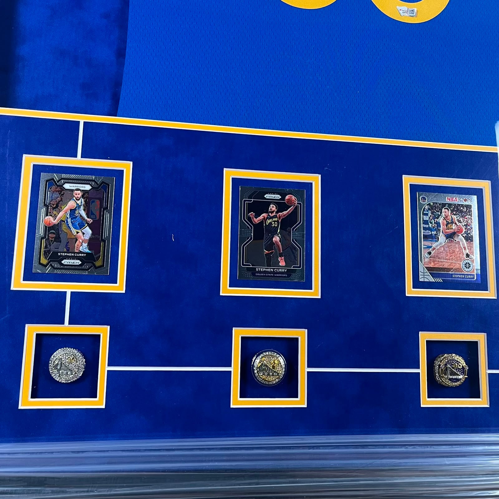 Stephen Curry Signed Jersey Framed