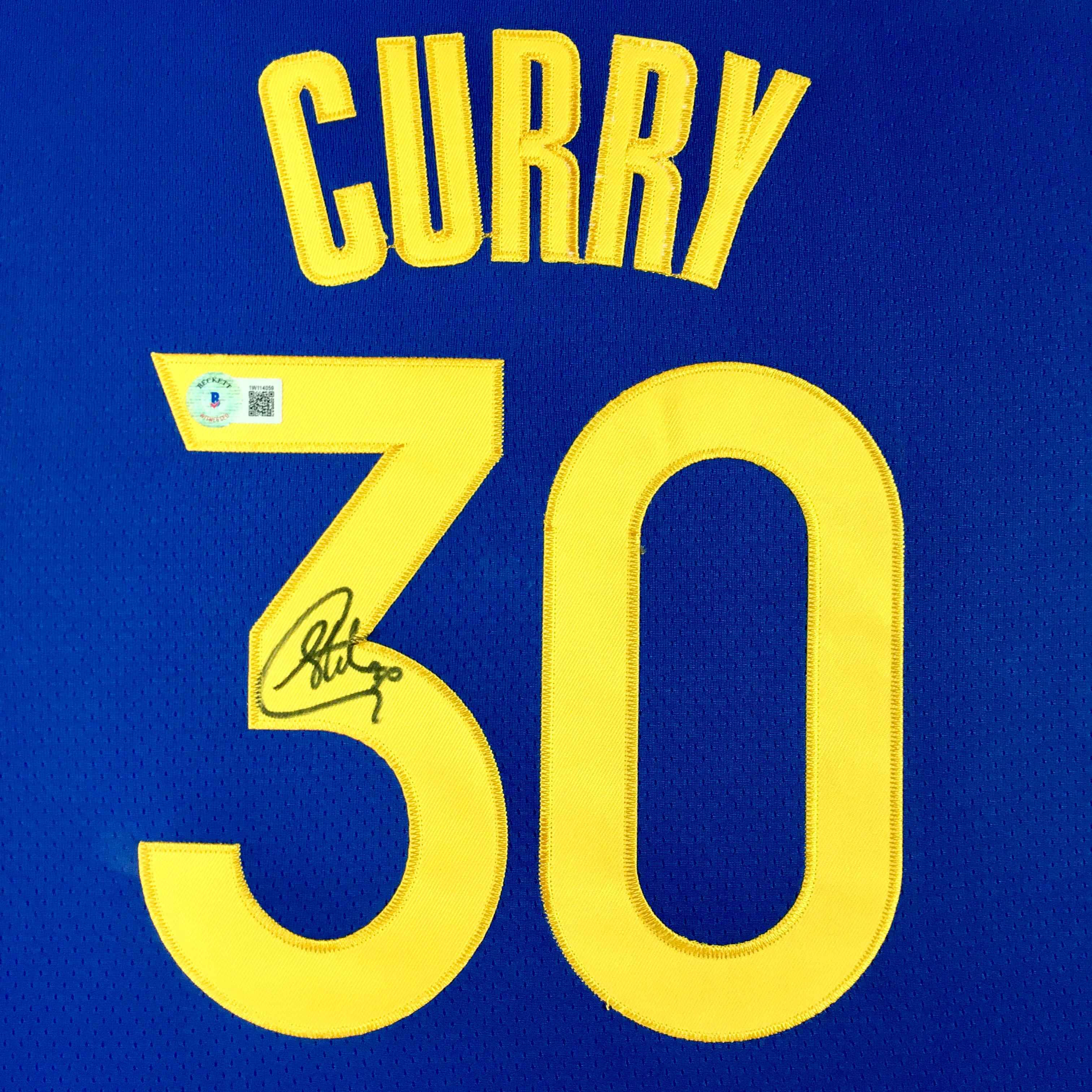Stephen Curry Signed Jersey Framed