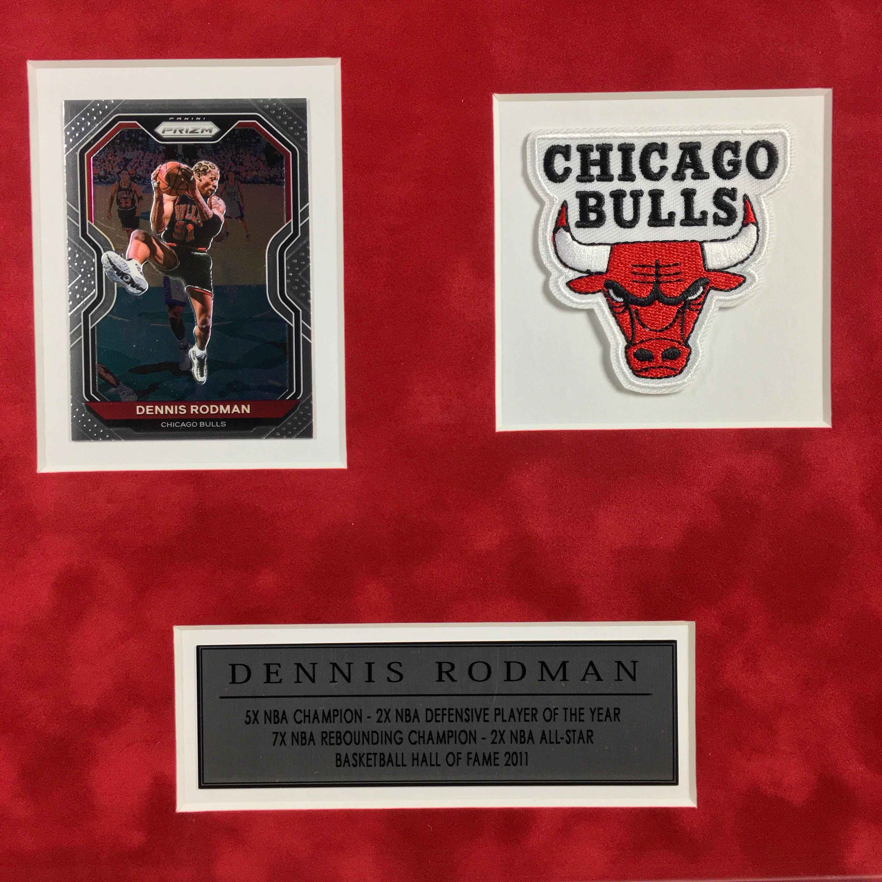 Dennis Rodman Signed Jersey Framed