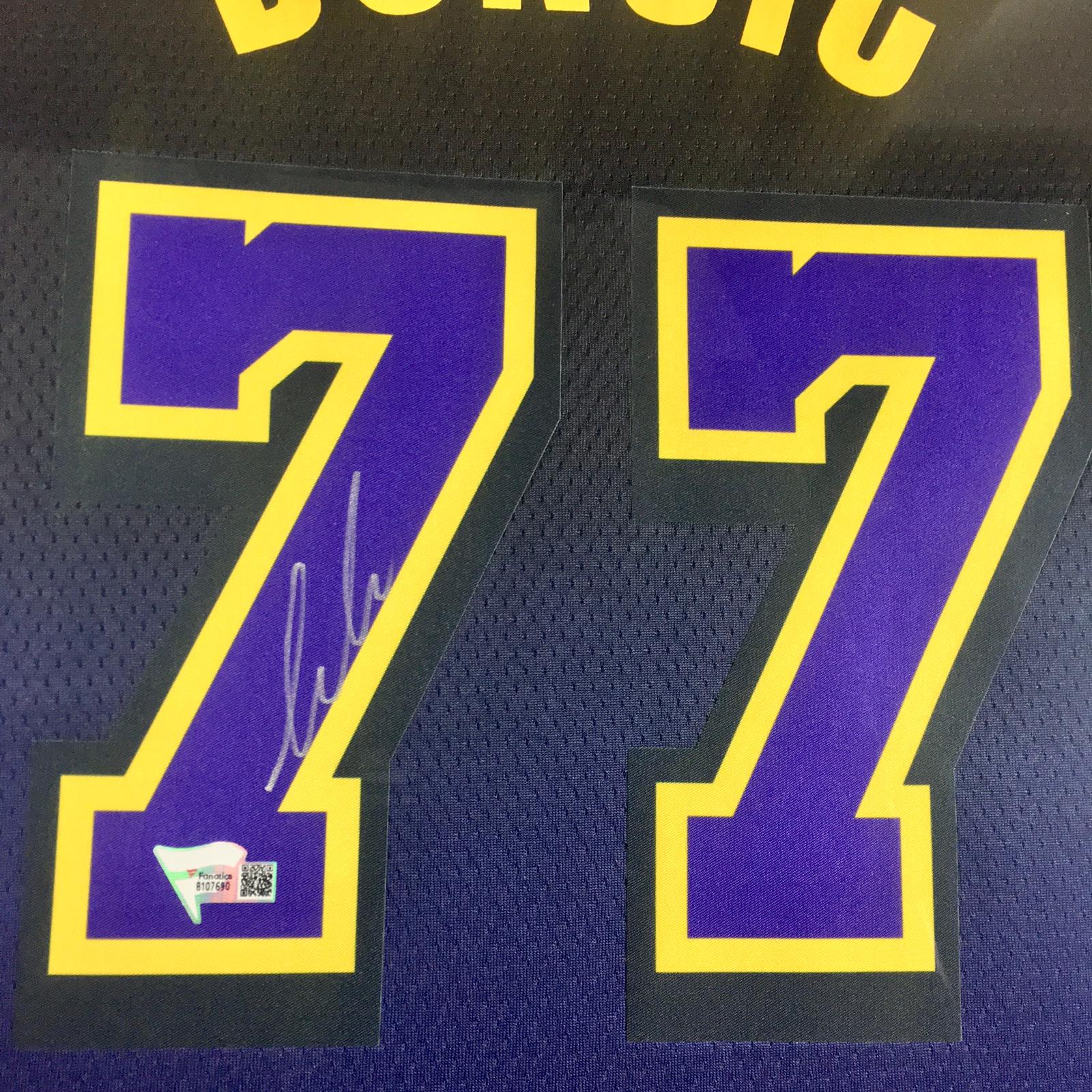 Luka Doncic Signed Jersey Framed