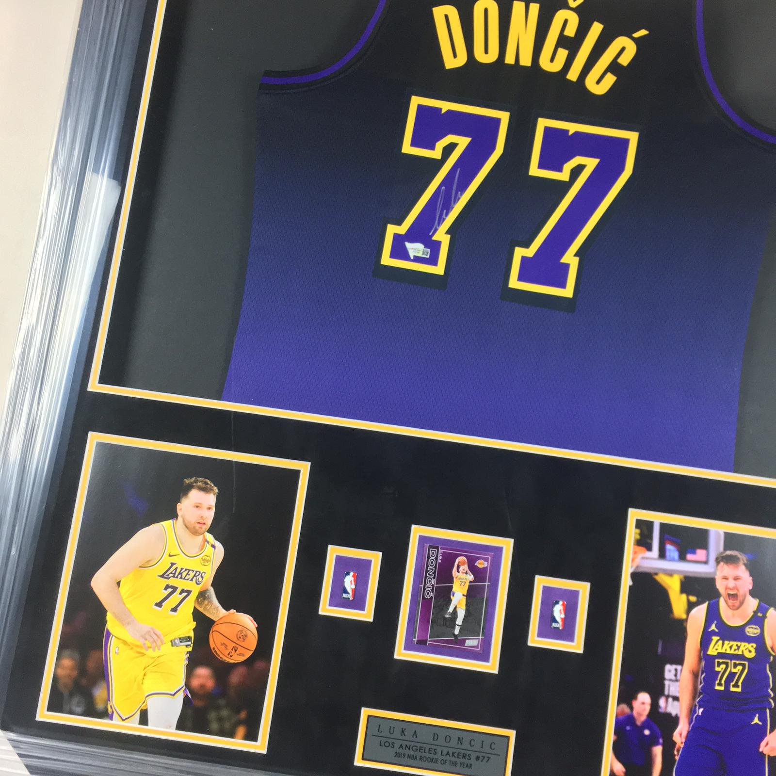 Luka Doncic Signed Jersey Framed