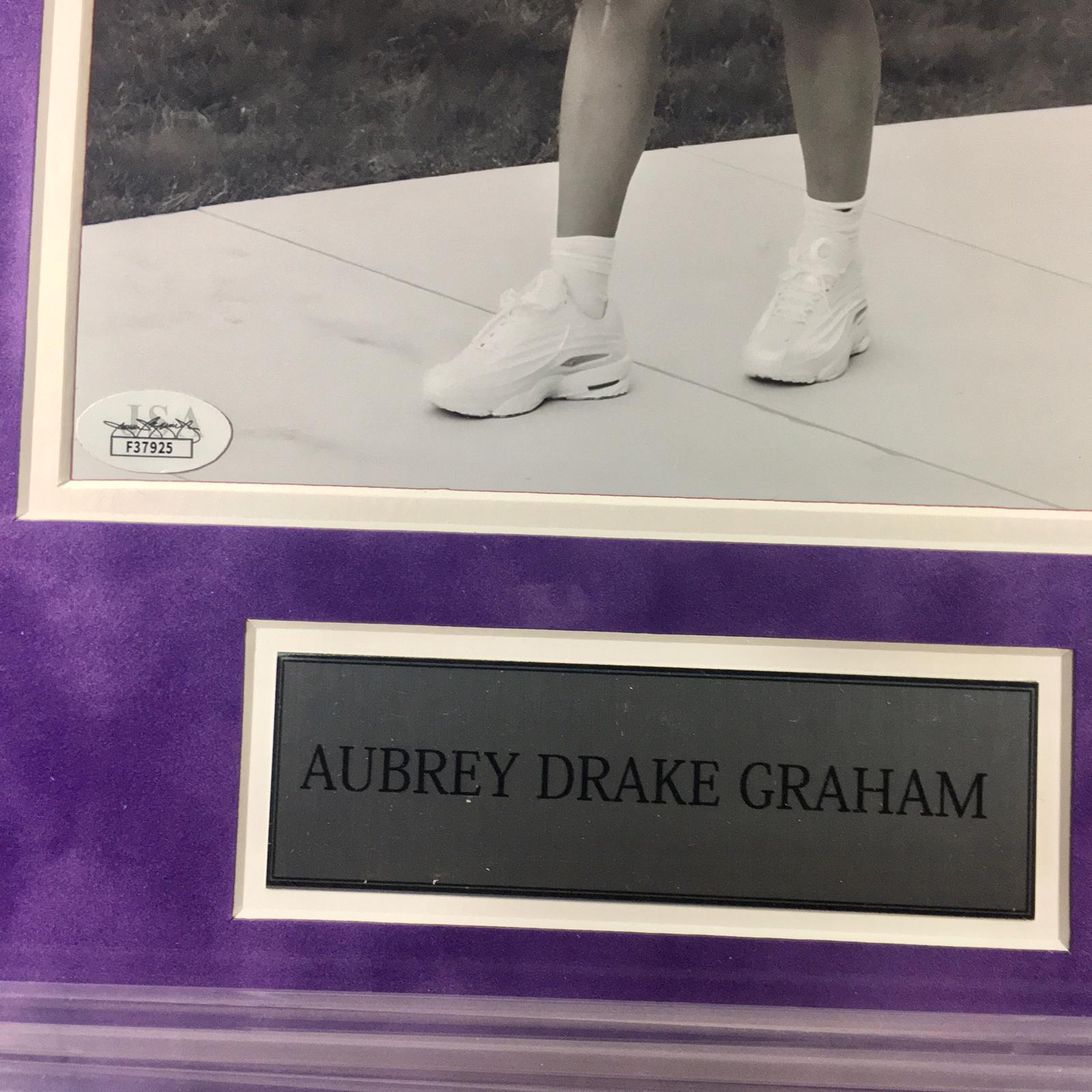 Drake Signed Photo Framed